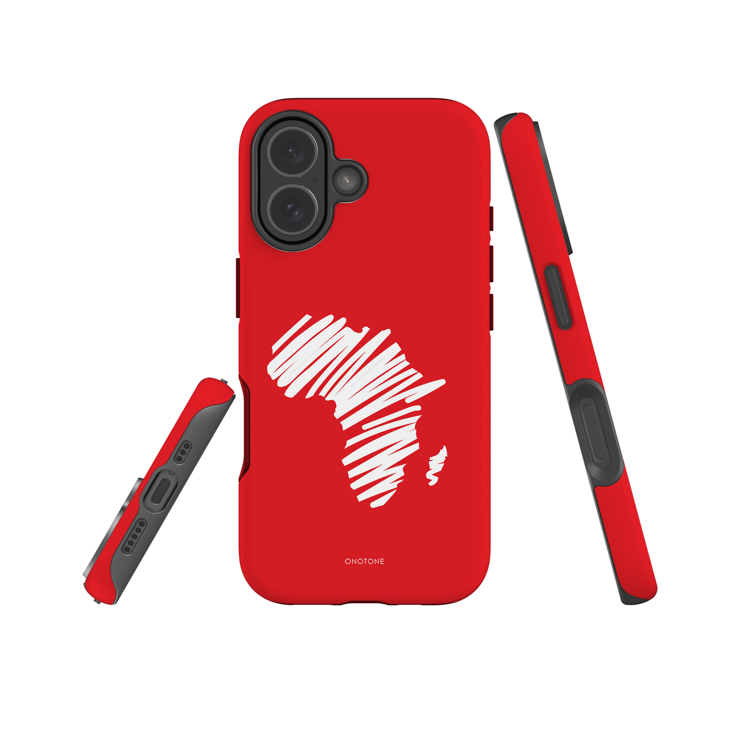 Dual Layer Africa modern red iPhone® Case ( MD-1393)