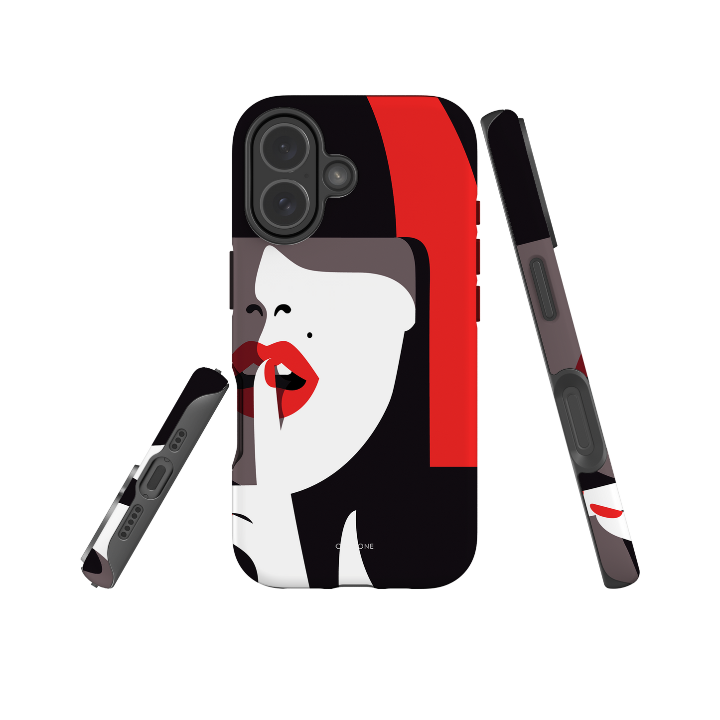 Dual Layer black modern iPhone® Case ( MD-3577)