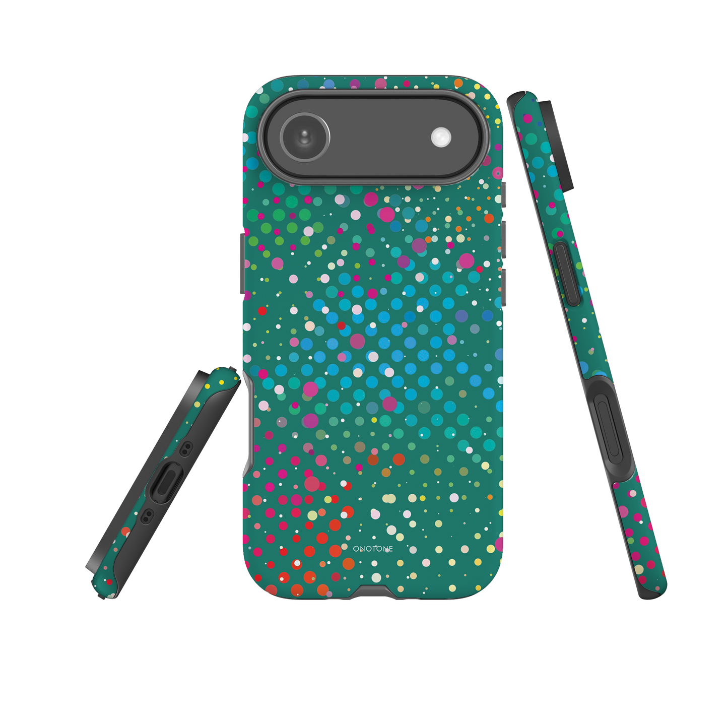 Rain Forest Green Polka Dot iPhone 17 Pro (MagSafe) Case