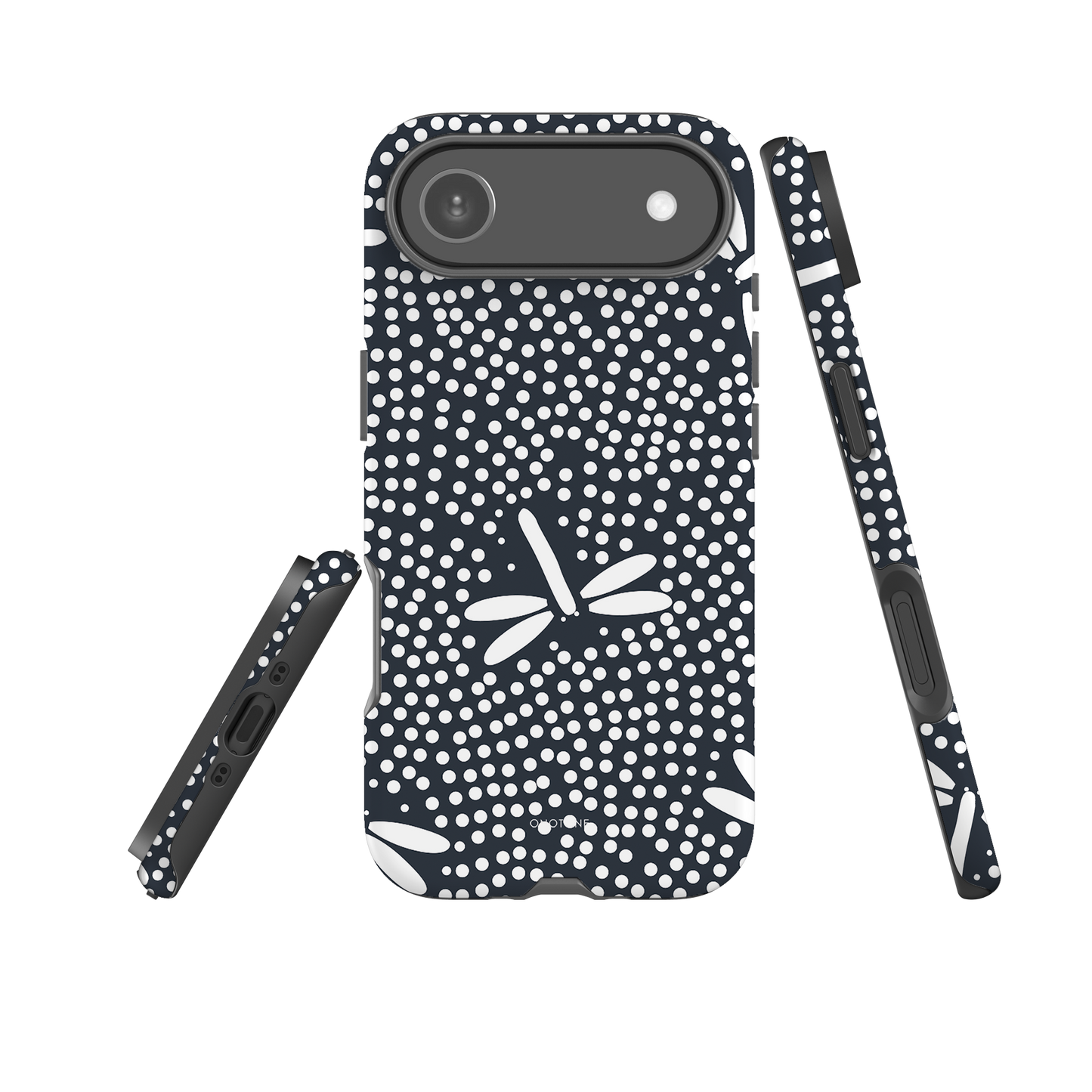 Japanese design indigo iPhone® Case with firefly patterns (IND-016)
