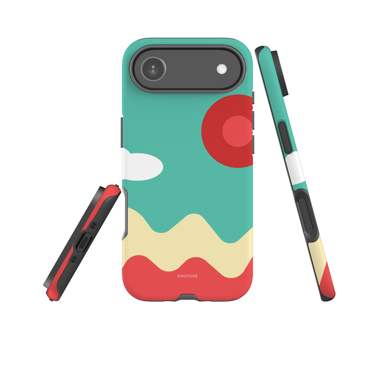 Dual Layer light blue modern iPhone® Case ( MD-1897)