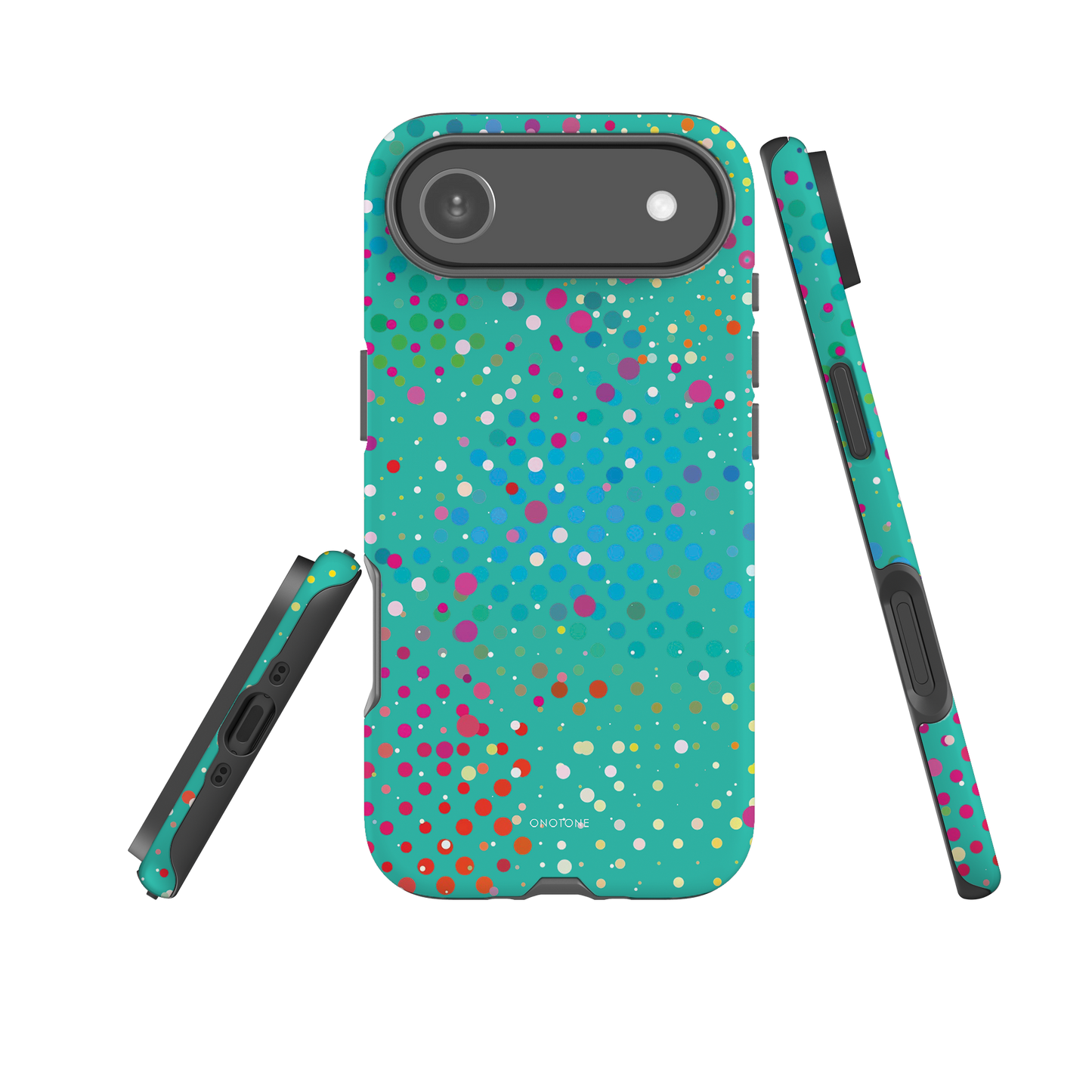 Medium Turquoise Polka Dot iPhone 17 Pro (MagSafe) Case