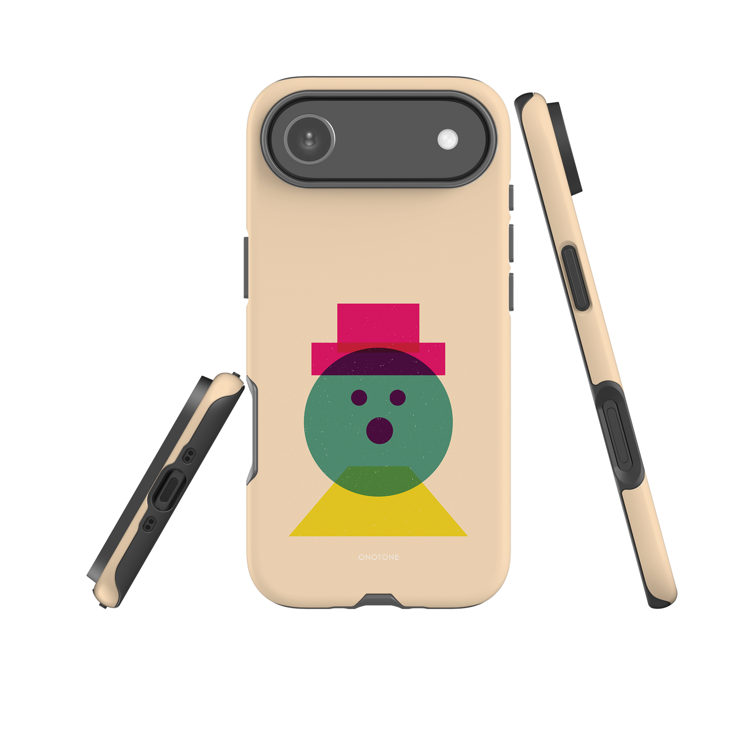 Dual Layer beige modern iPhone® Case ( MD-3129)