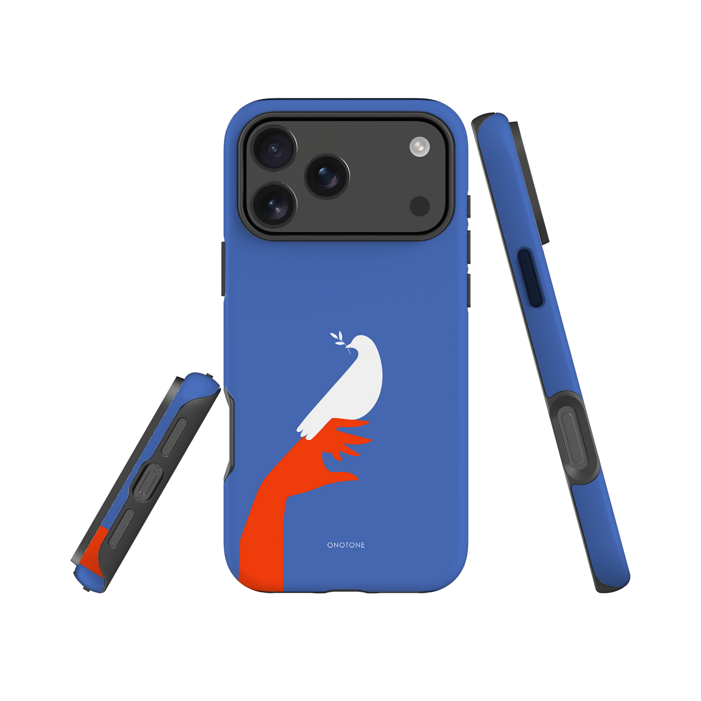 Dual Layer blue modern iPhone® Case ( MD-1673)