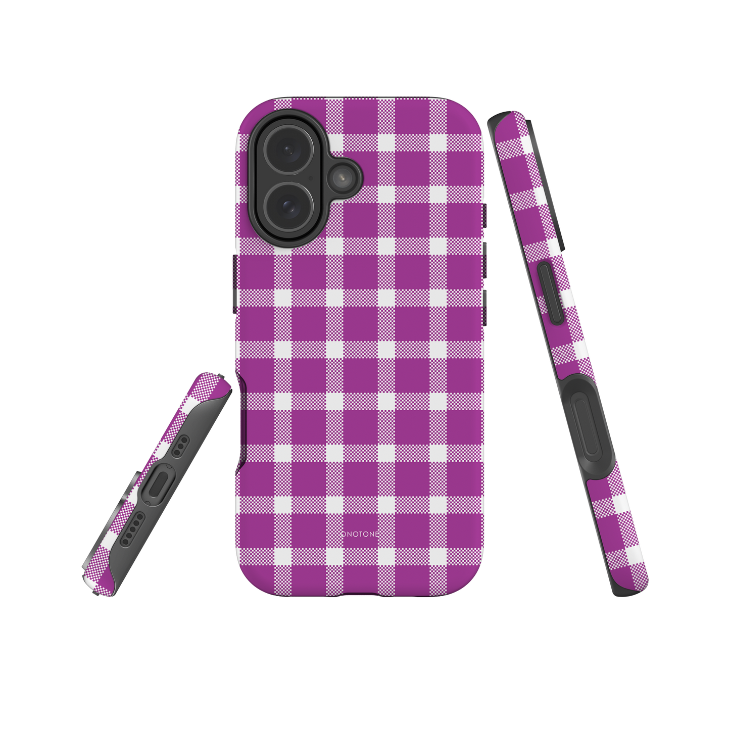Yellow Plaid iPhone Case – Durable, Stylish & Shockproof Protection (BP-253)