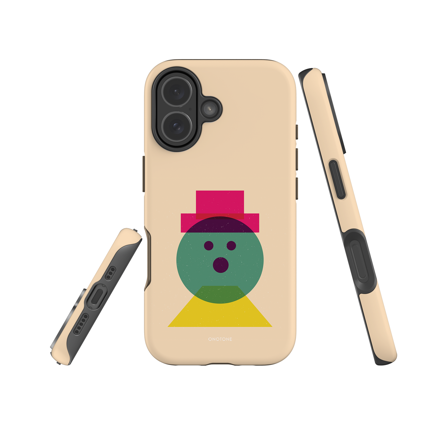 Dual Layer beige modern iPhone® Case ( MD-3129)