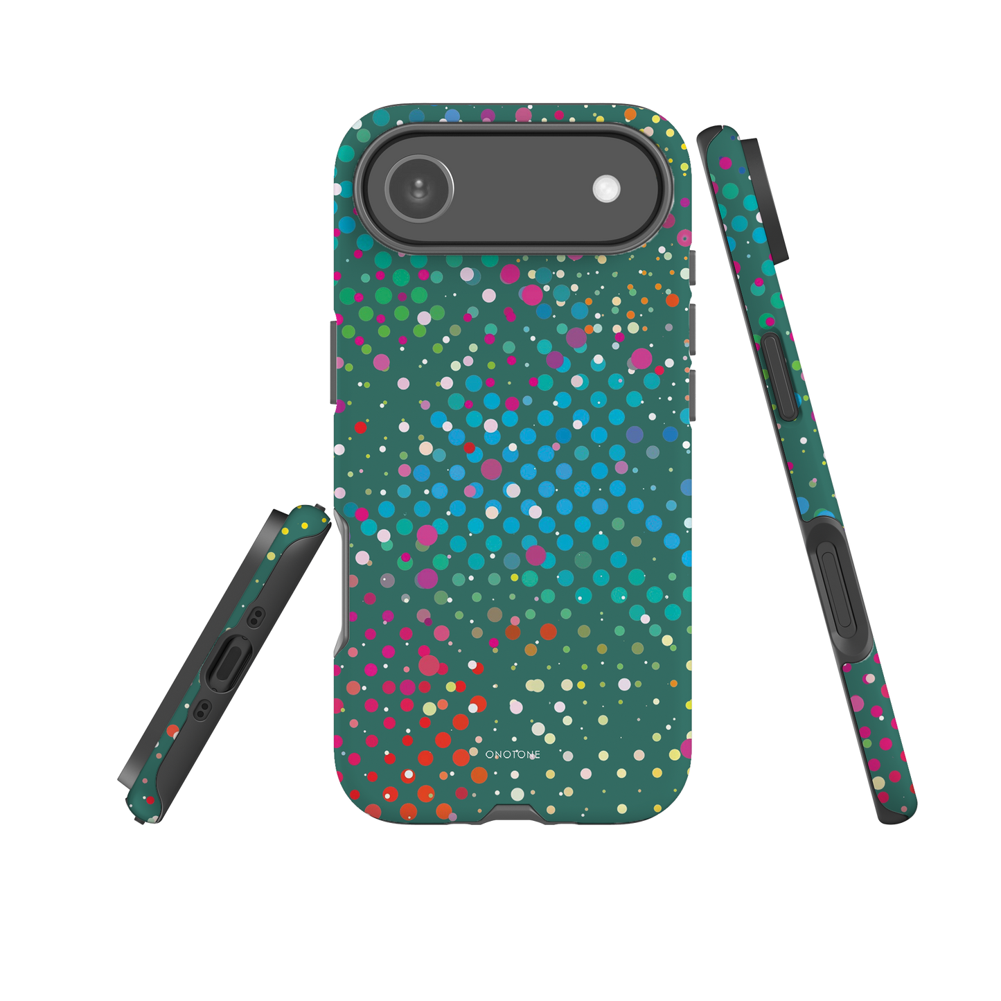 Bottle Green Polka Dot iPhone 17 Pro (MagSafe) Case