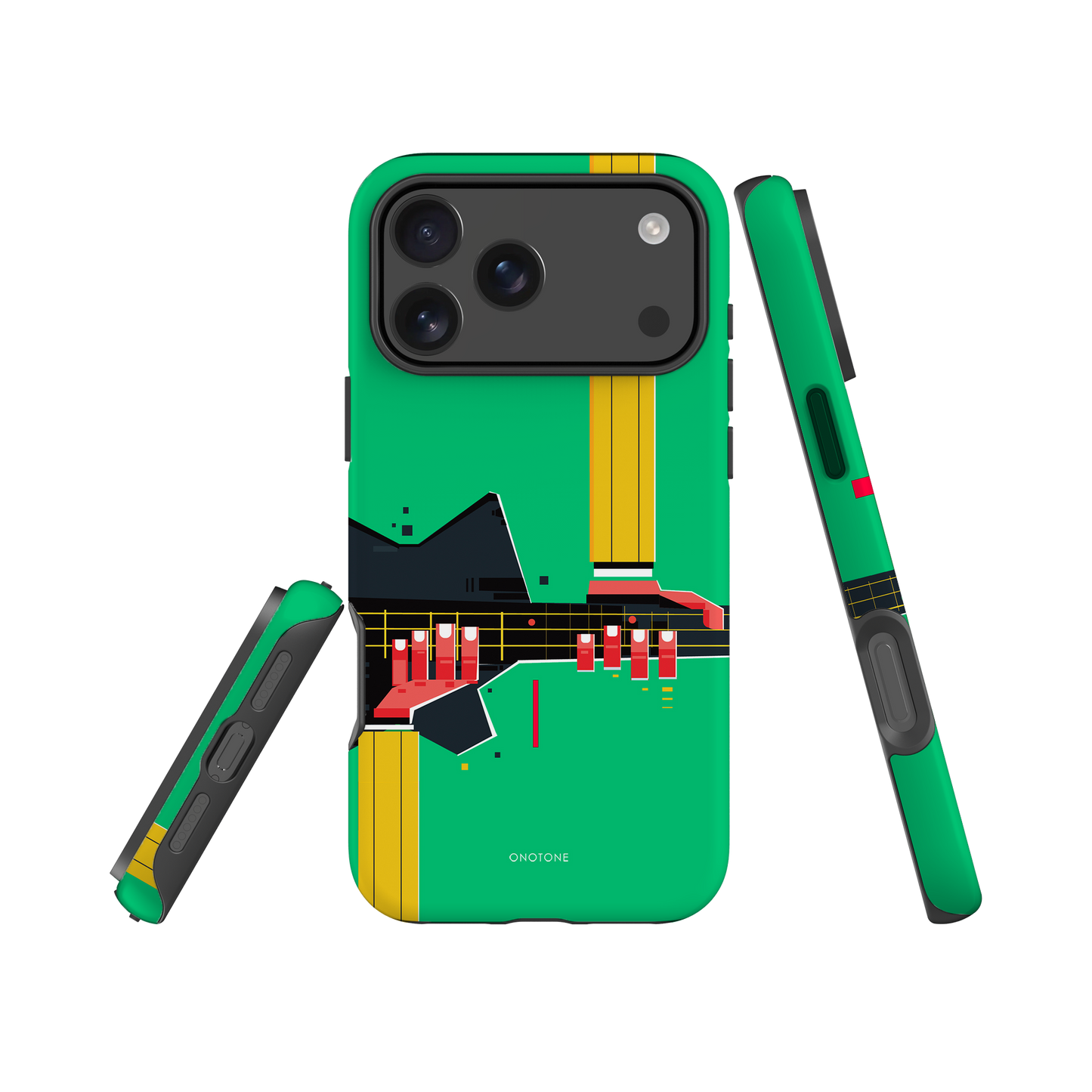 Dual Layer green modern iPhone® Case ( MD-1057)