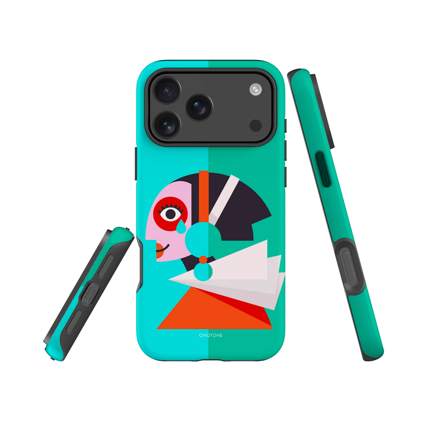 Dual Layer green modern iPhone® Case ( MD-1617)