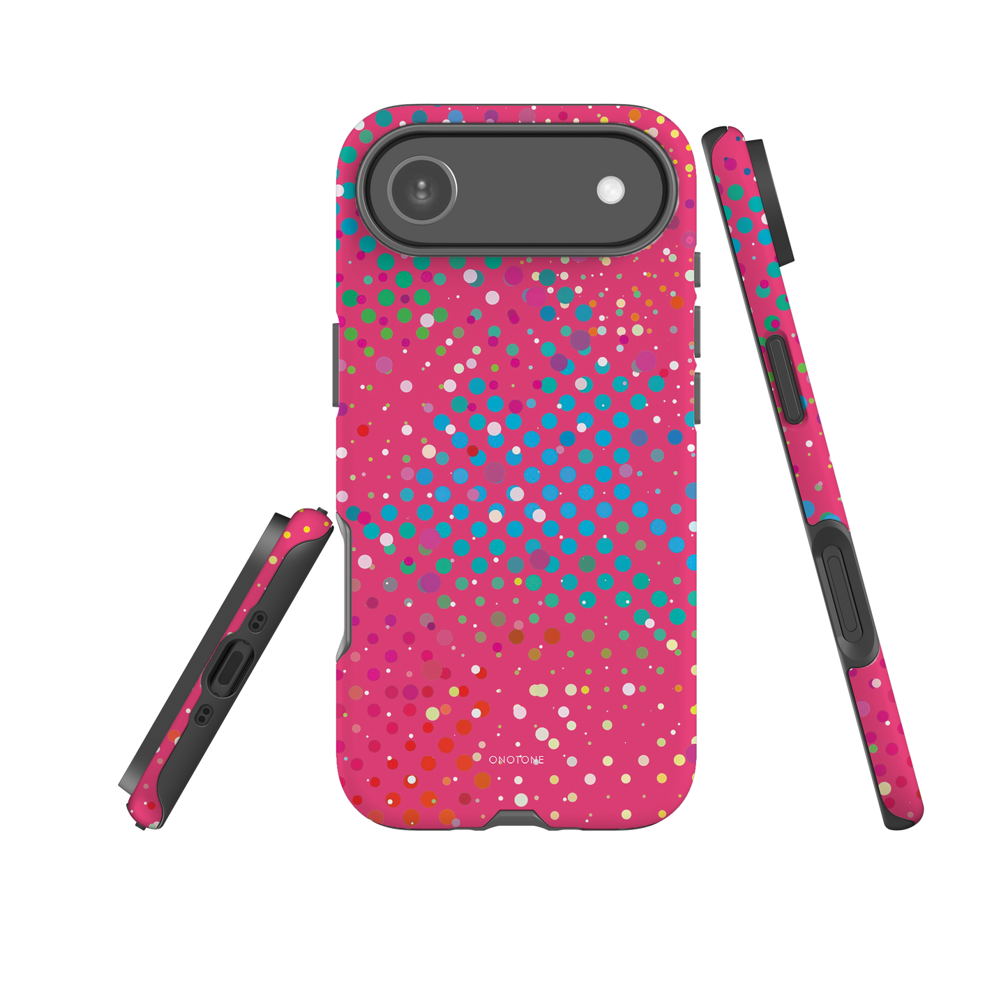 Salmon Pink Polka Dot iPhone 17 Pro (MagSafe) Case