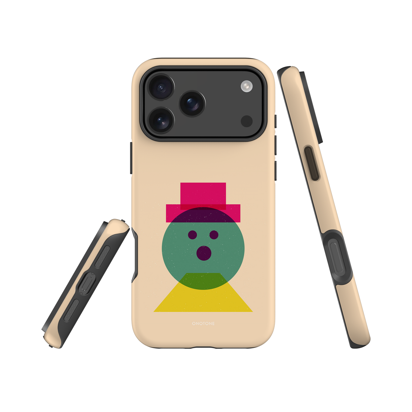 Dual Layer beige modern iPhone® Case ( MD-3129)