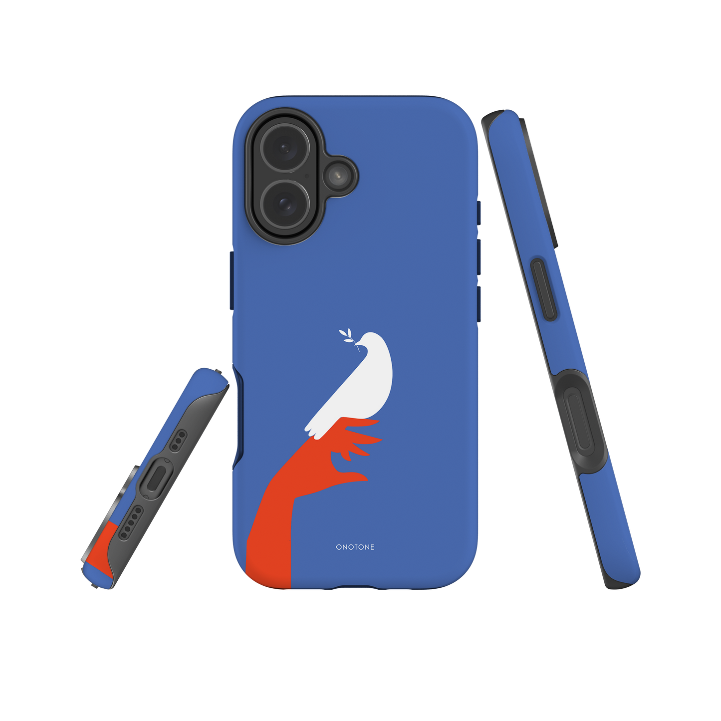 Dual Layer blue modern iPhone® Case ( MD-1673)