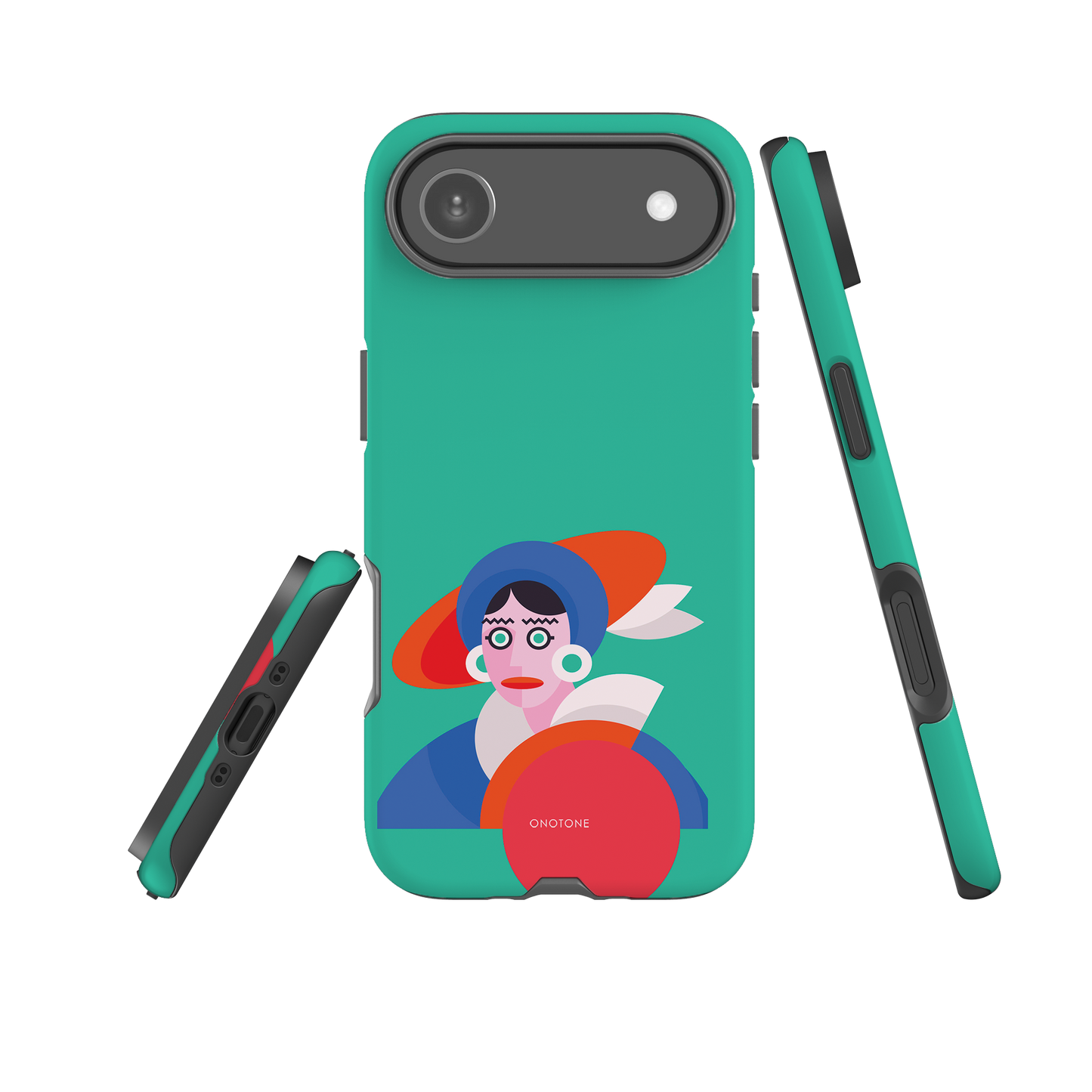 Dual Layer green modern iPhone® Case ( MD-3689)