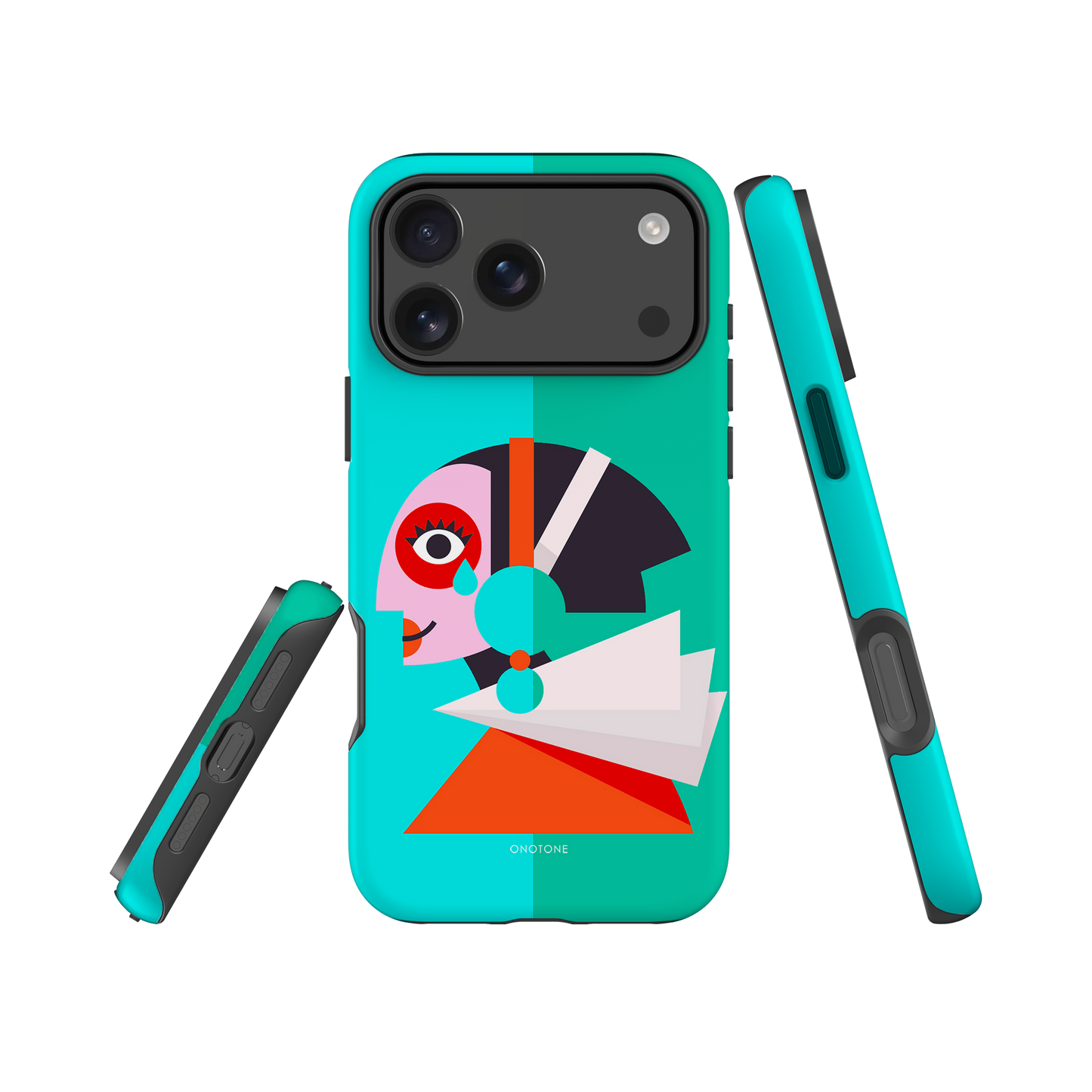 Dual Layer green modern iPhone® Case ( MD-1617)