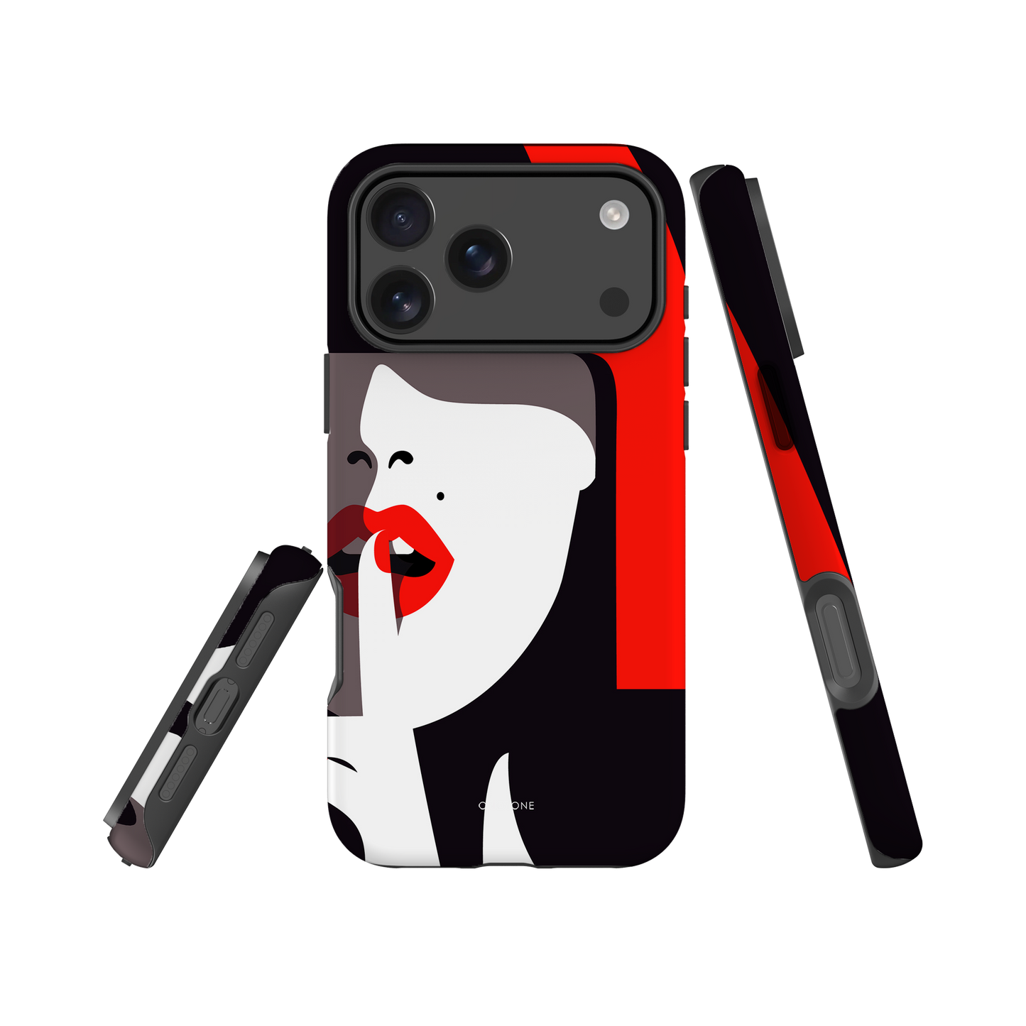 Dual Layer black modern iPhone® Case ( MD-3577)