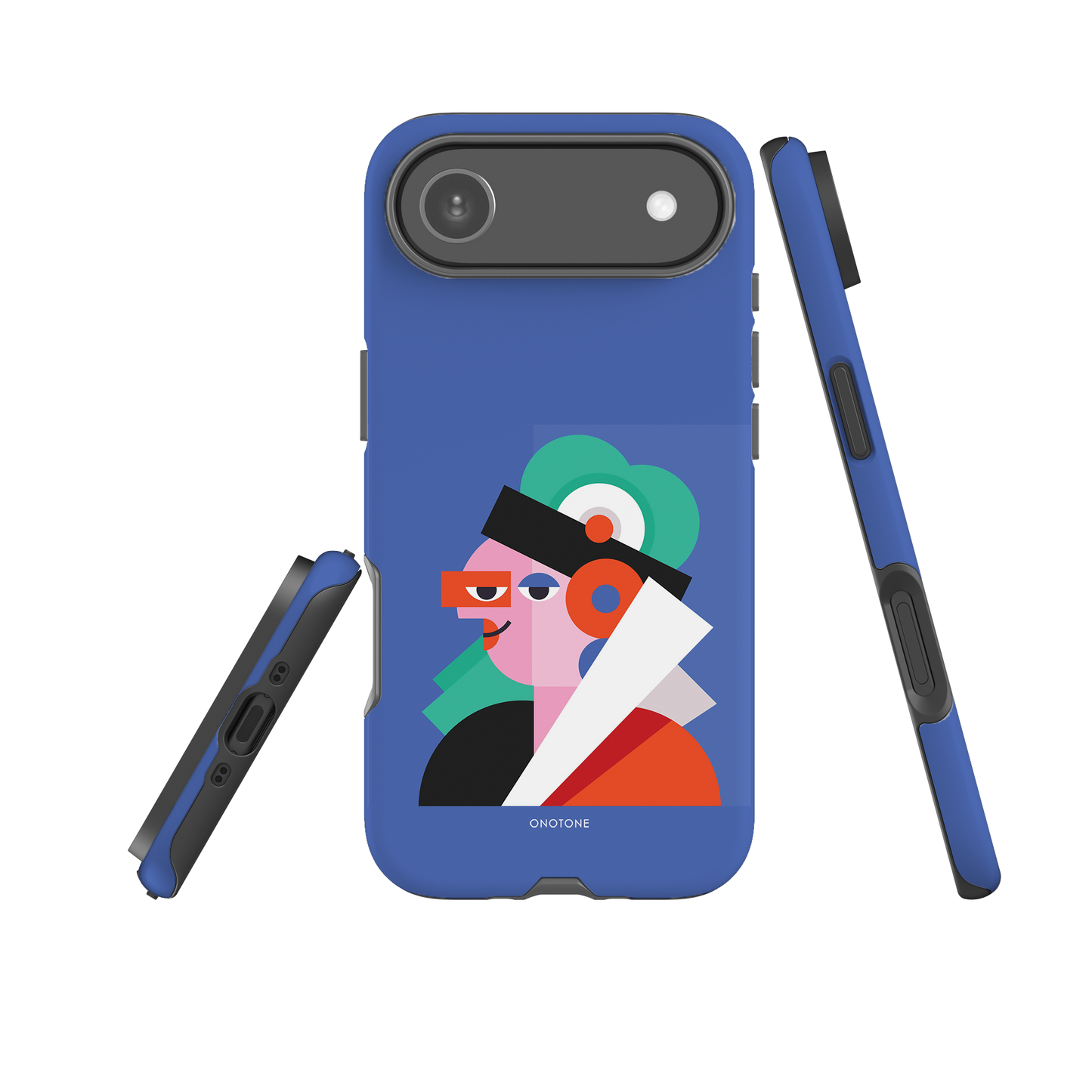 Dual Layer blue modern iPhone® Case ( MD-4071)