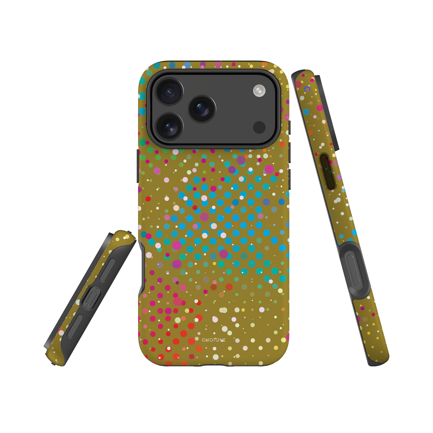 Yellow Polka Dot iPhone case (BD-112)