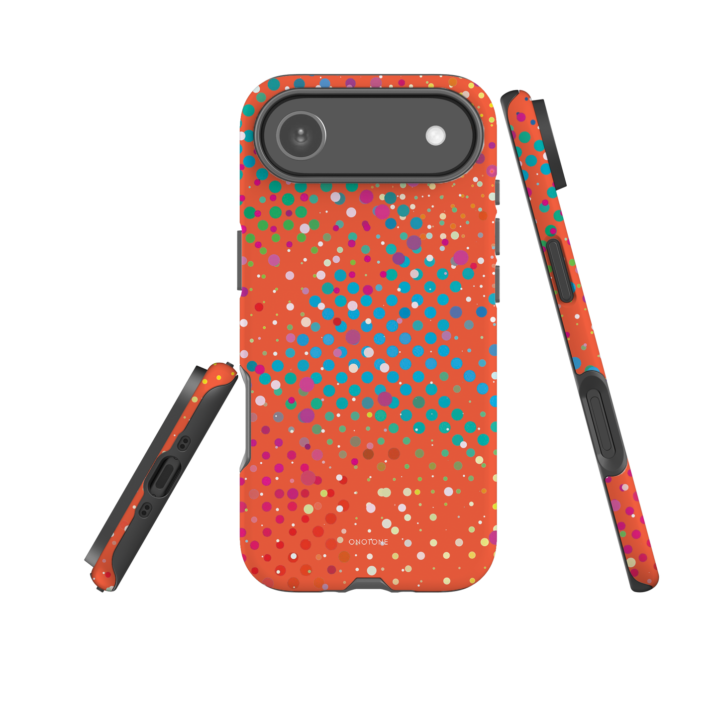 Vivid Crimson Polka Dot iPhone 17 Pro (MagSafe) Case