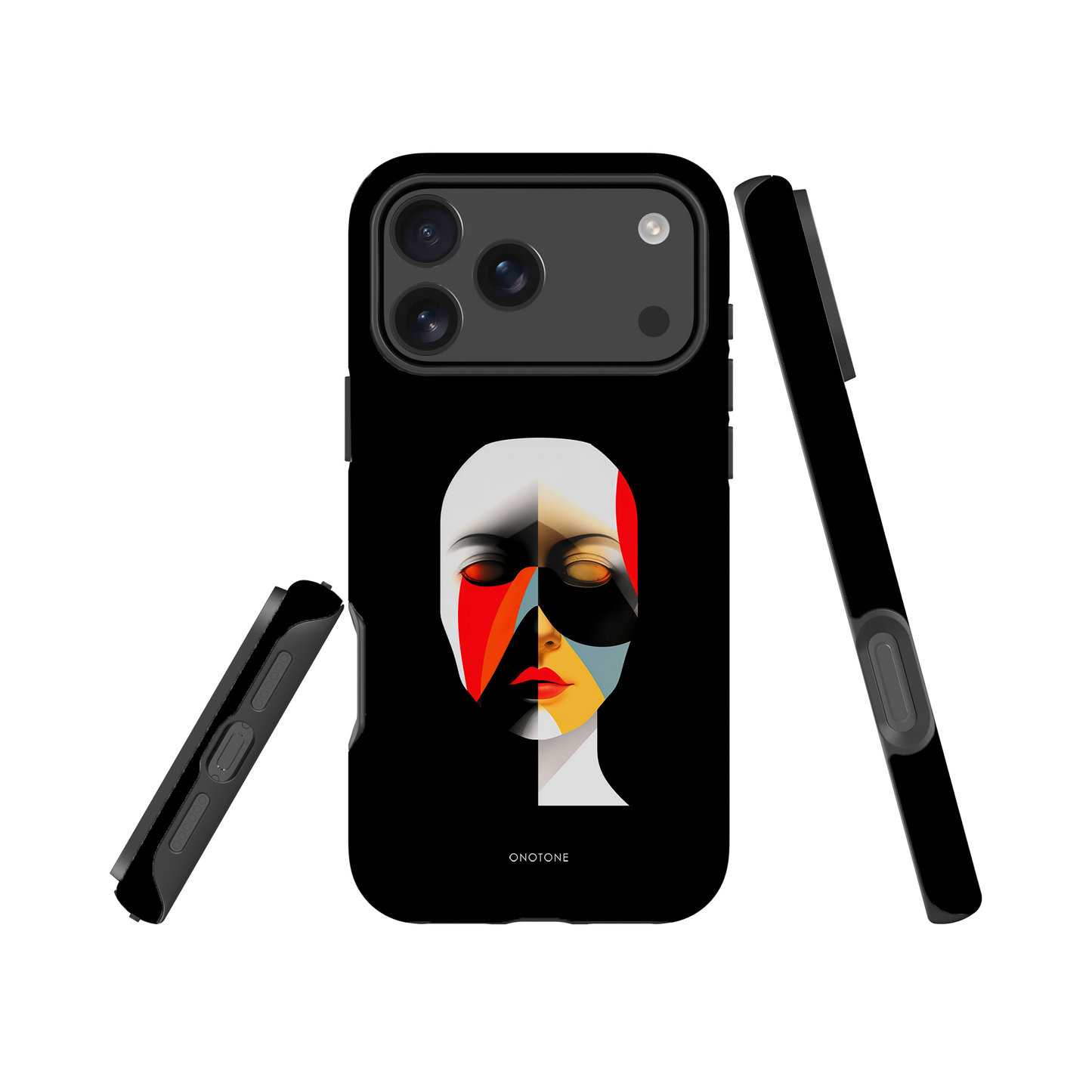 Dual Layer black modern iPhone® Case ( MD-2905)