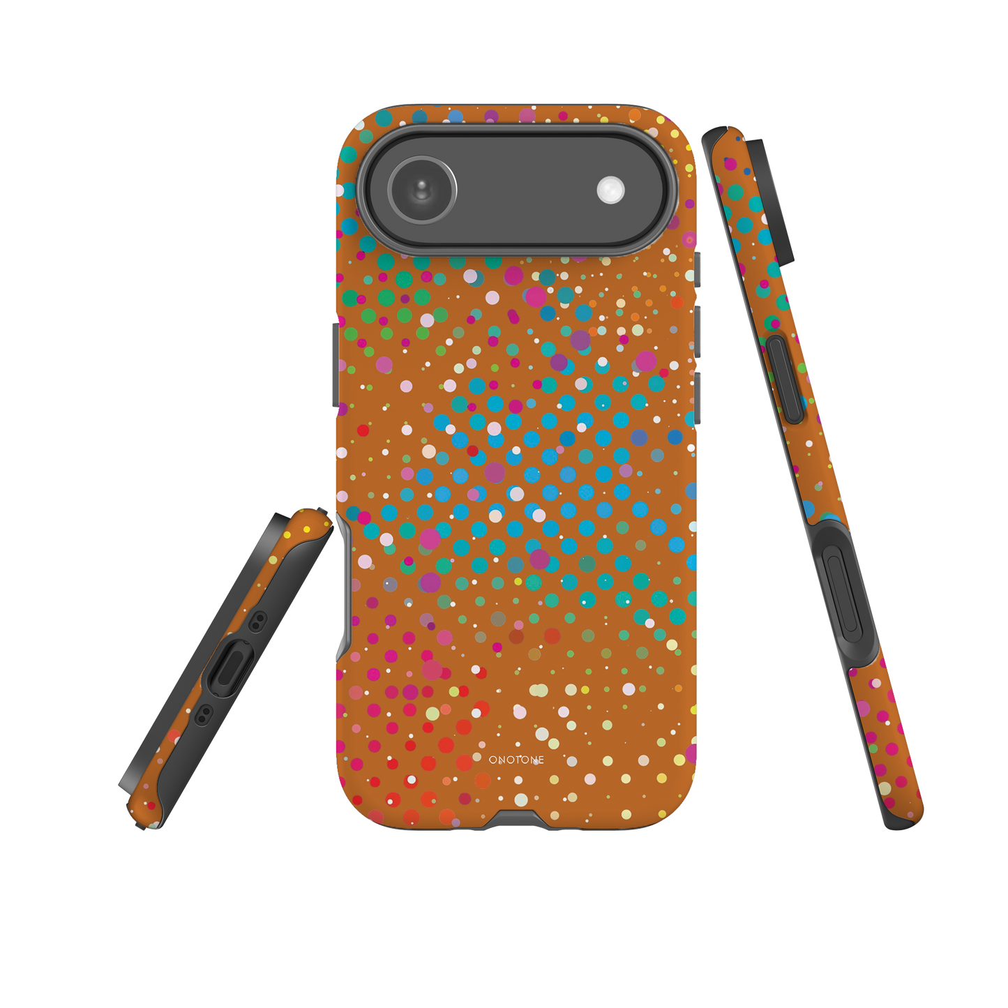 Brown-Orange Polka Dot iPhone 17 Pro (MagSafe) Case