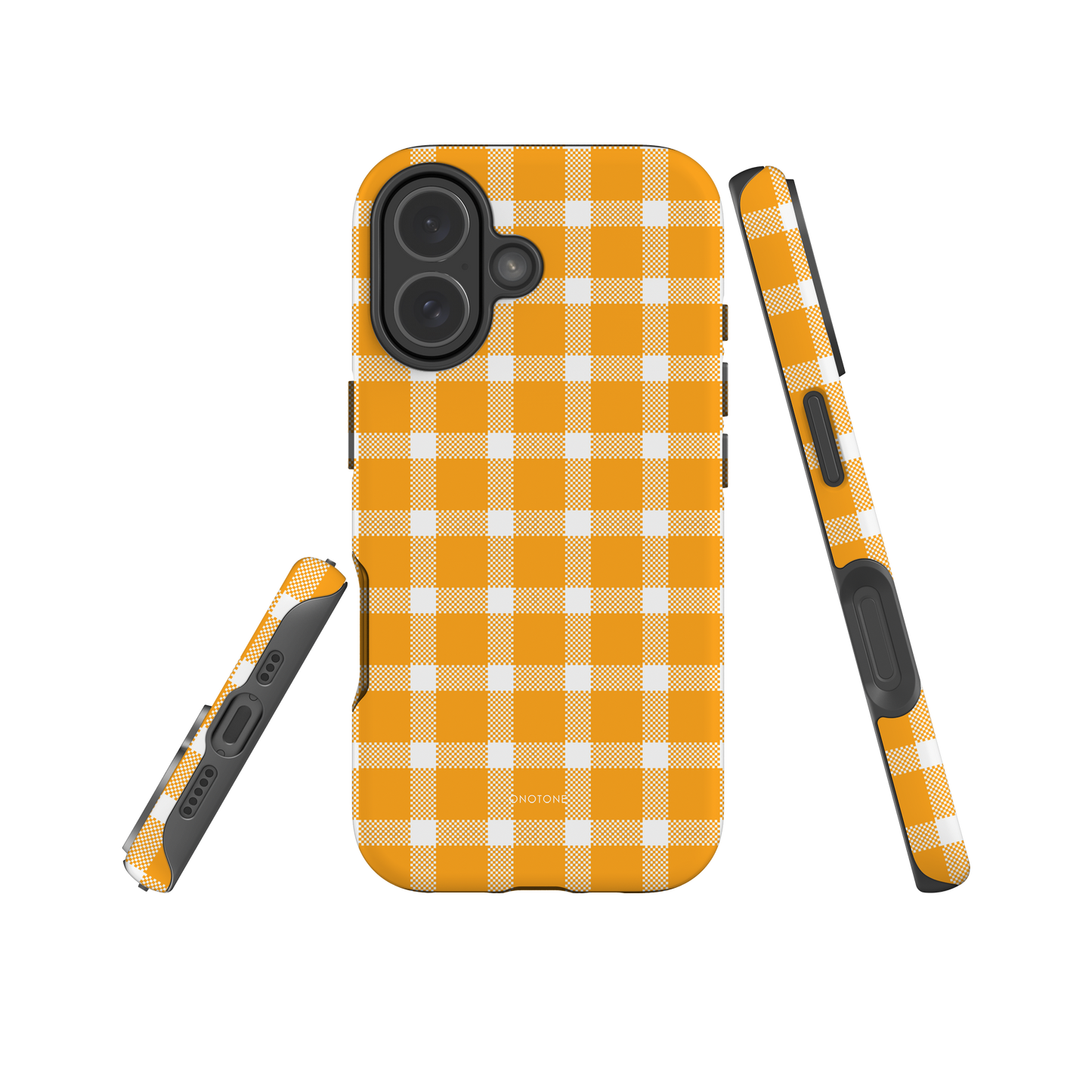Yellow Plaid iPhone Case – Durable, Stylish & Shockproof Protection (BP-137)