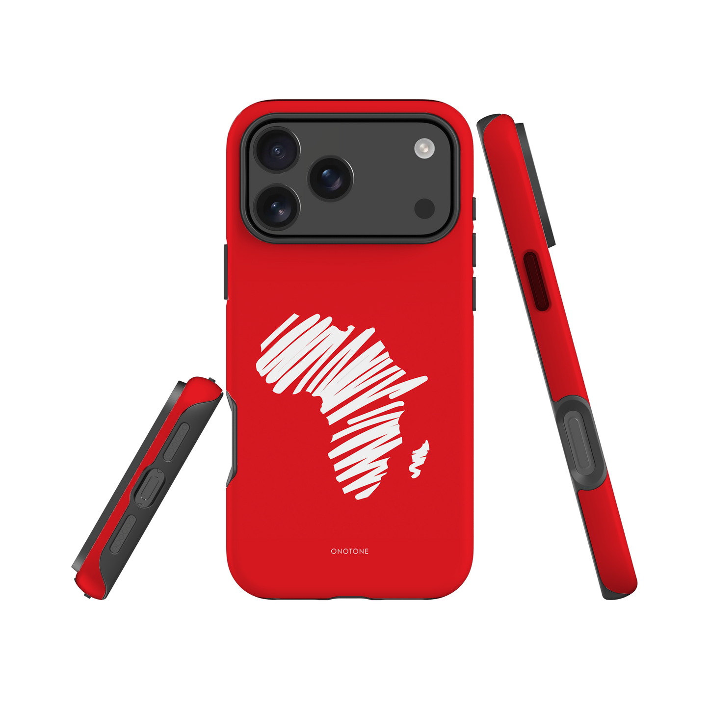 Dual Layer Africa modern red iPhone® Case ( MD-1393)