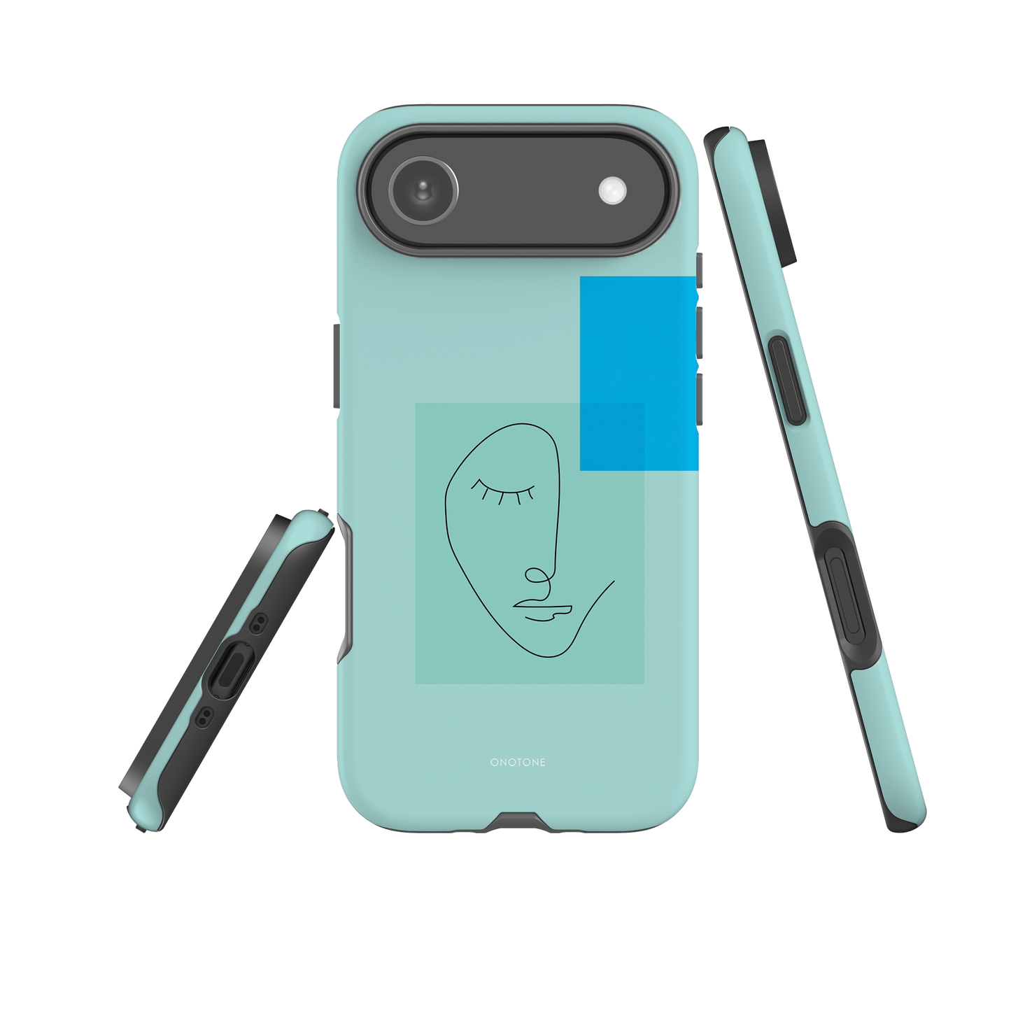 Dual Layer blue modern iPhone® Case ( MD-3745)