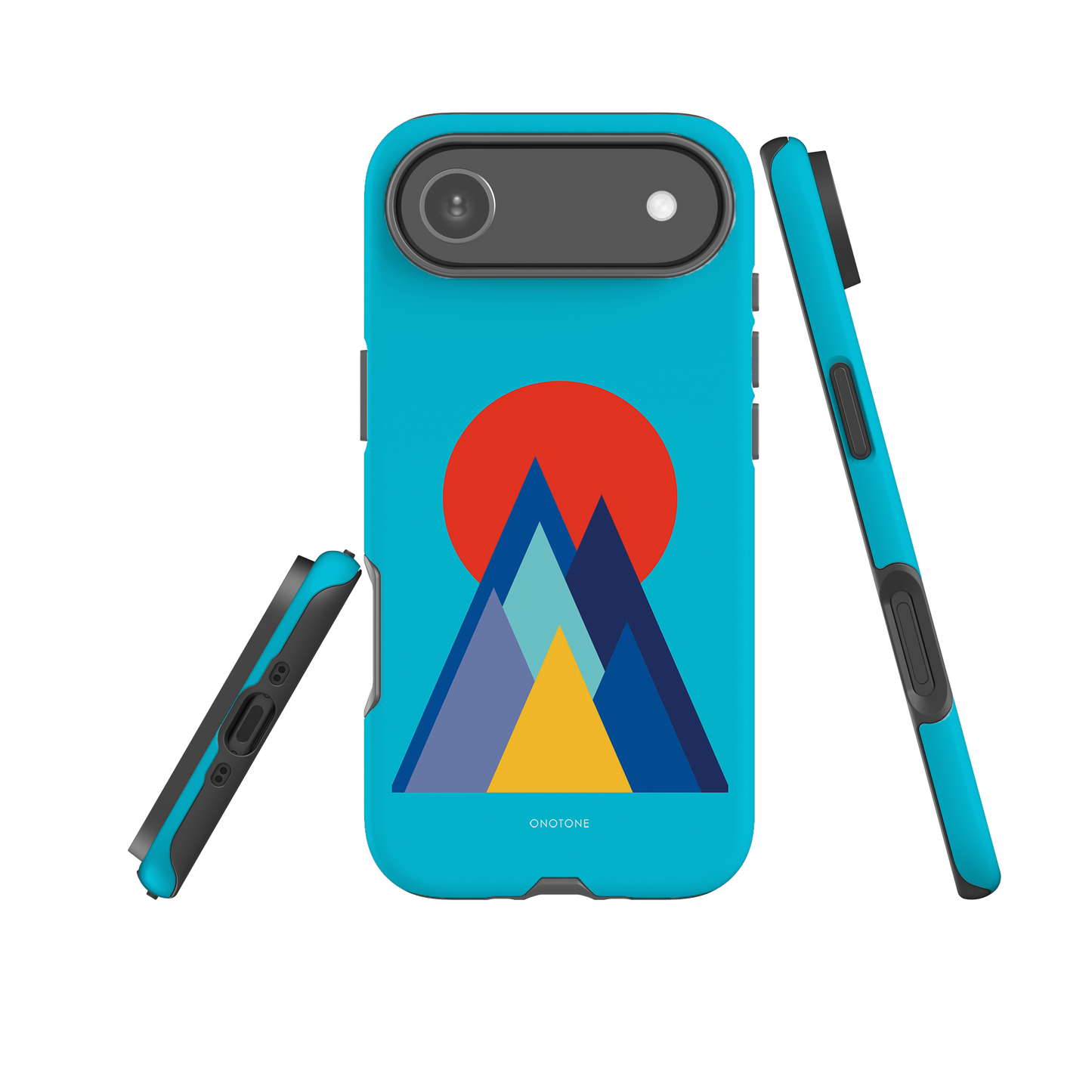 Dual Layer blue modern iPhone® Case ( MD-2737)
