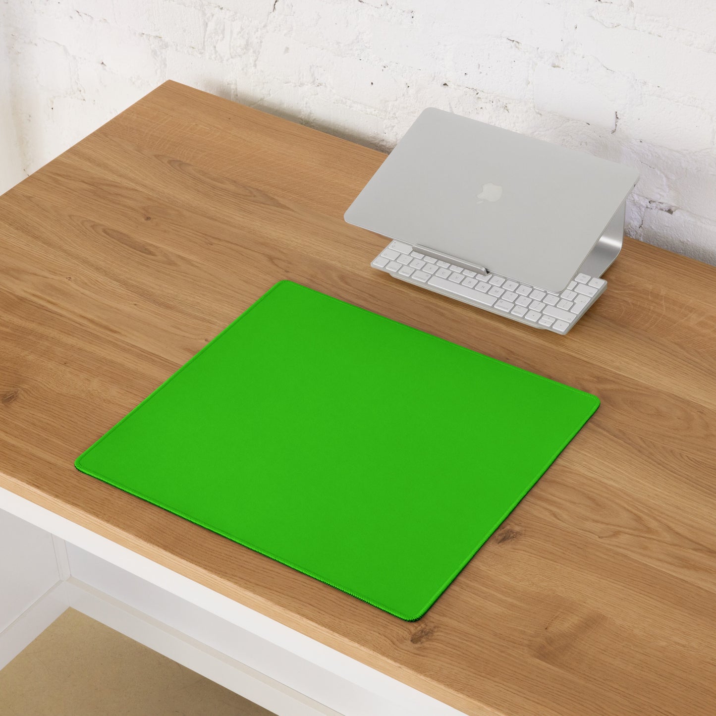 NEON THYME GREEN COLOR DESK PAD
