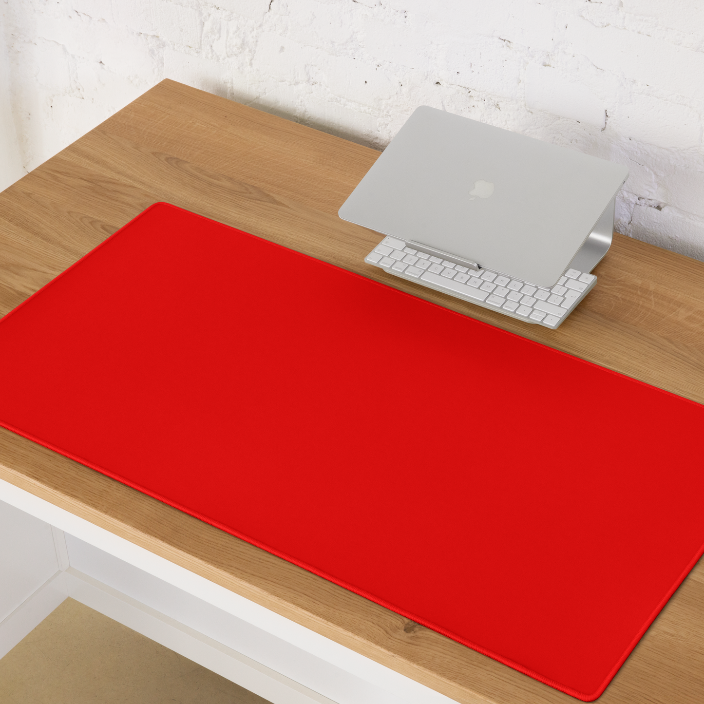BRIGHT RED neon desk pad on desk – ONOTONE