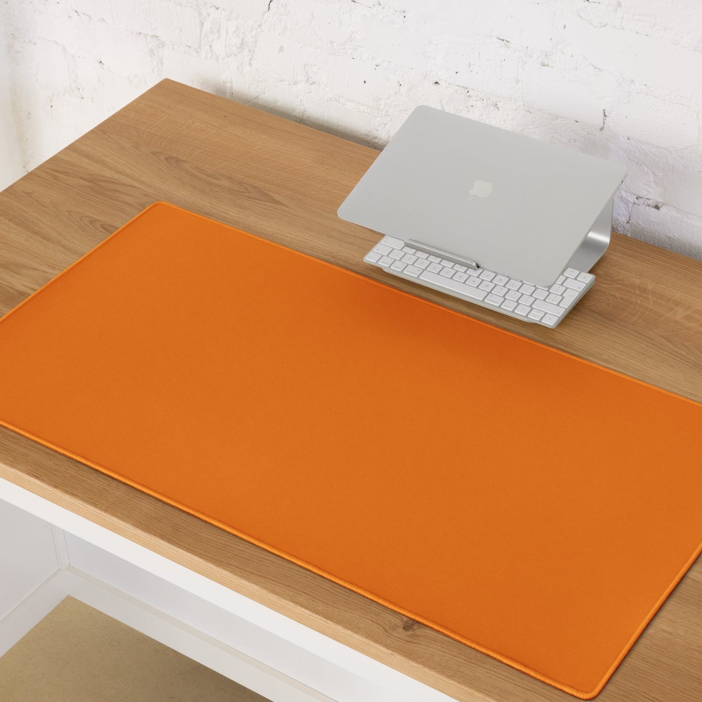 BRIGHT ORANGE neon desk pad on desk – ONOTONE