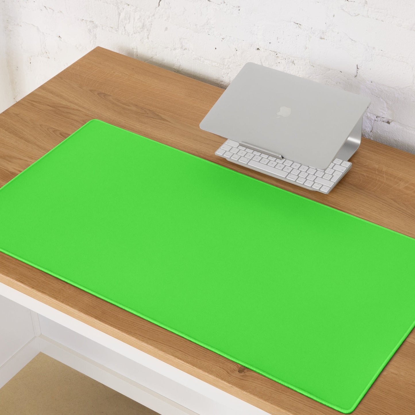 GREEN GECKO neon desk pad on desk – ONOTONE