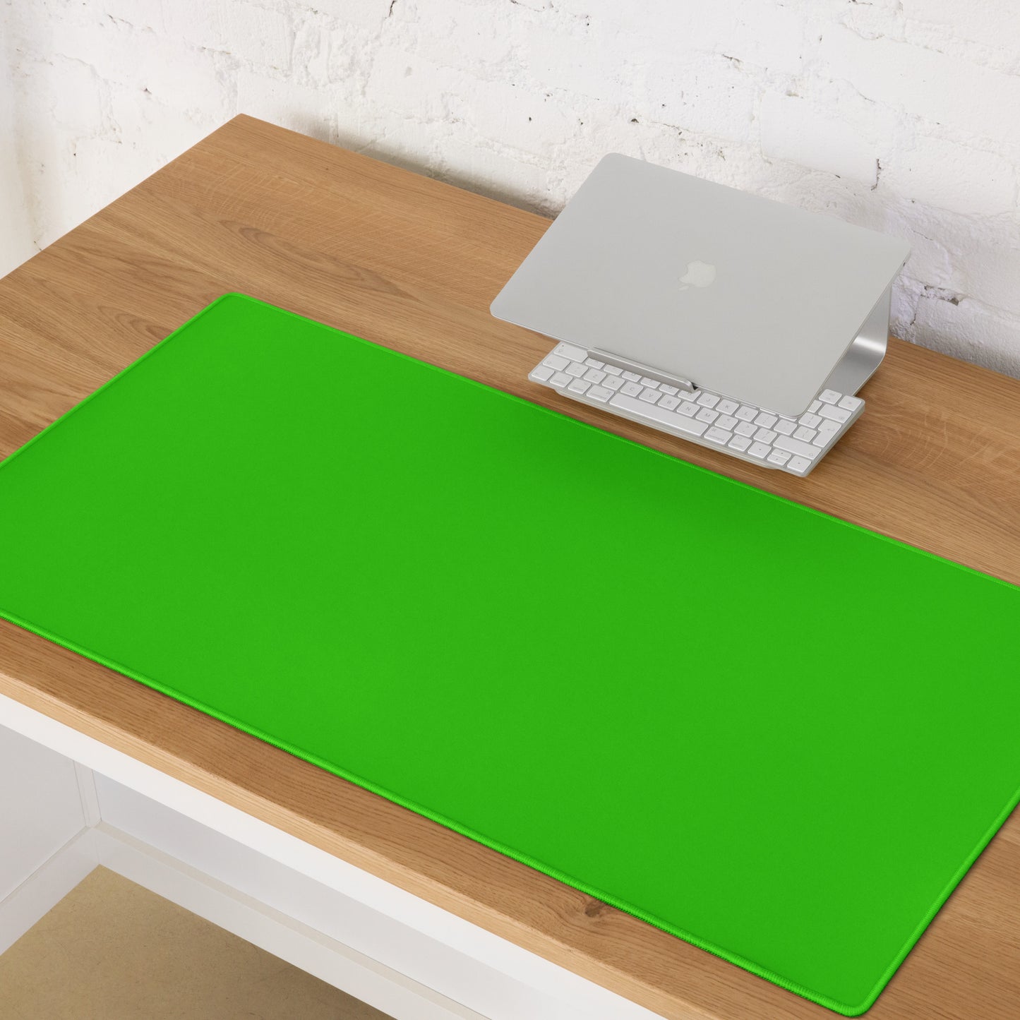 NEON THYME GREEN COLOR DESK PAD