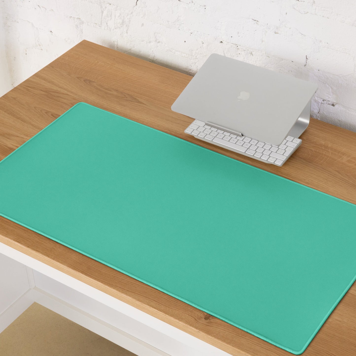 LIGHT BLUE neon desk pad on desk – ONOTONE