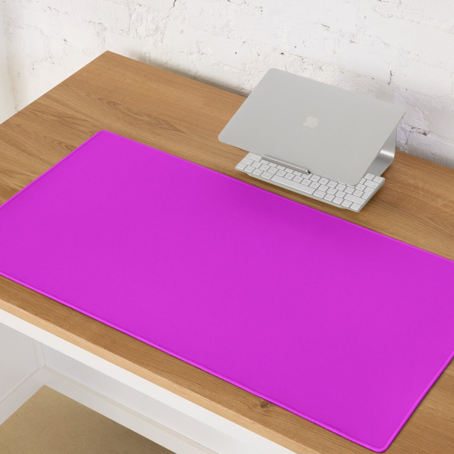MAGENTA neon desk pad on desk – ONOTONE