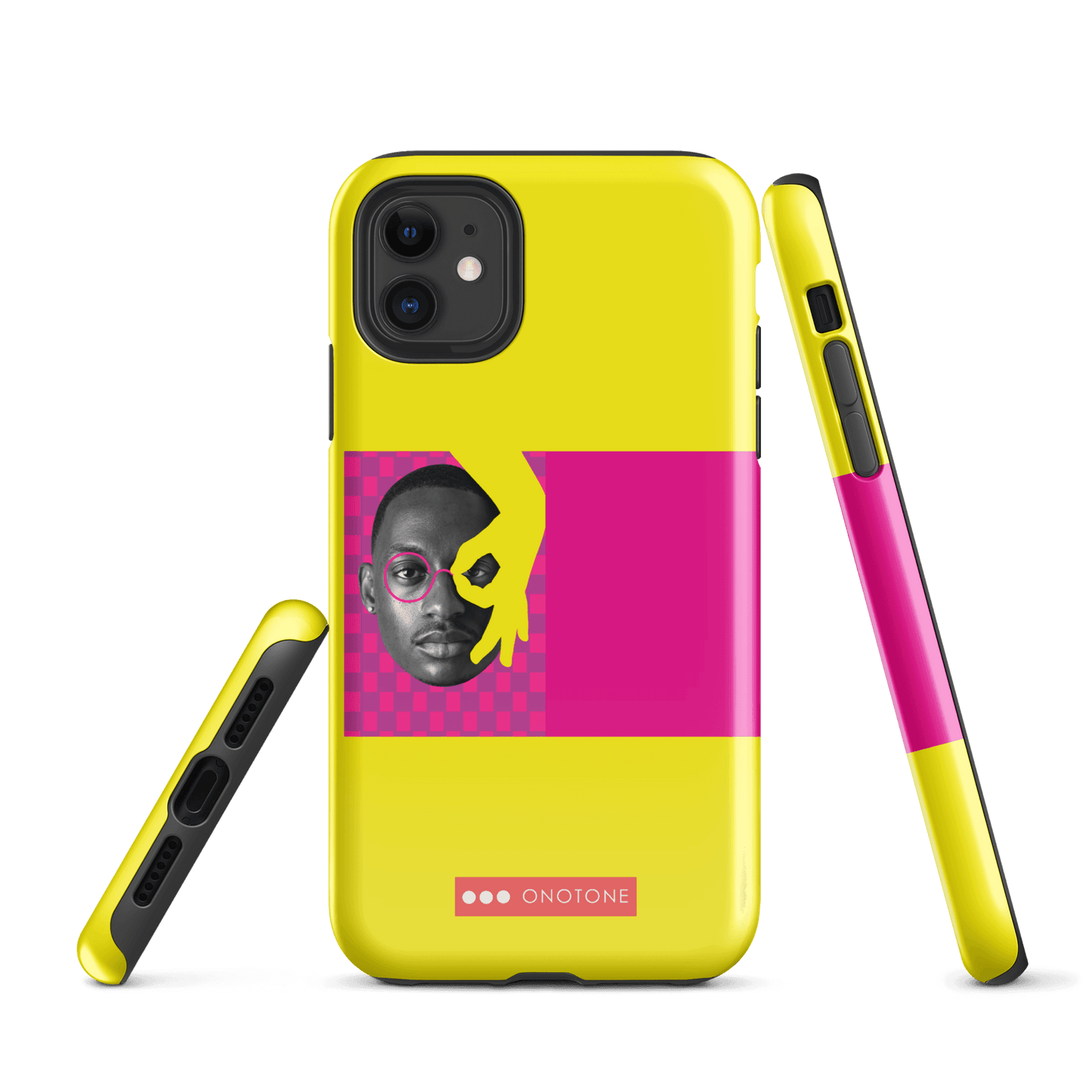 Dual Layer yellow modern iPhone® Case ( MD-3913)