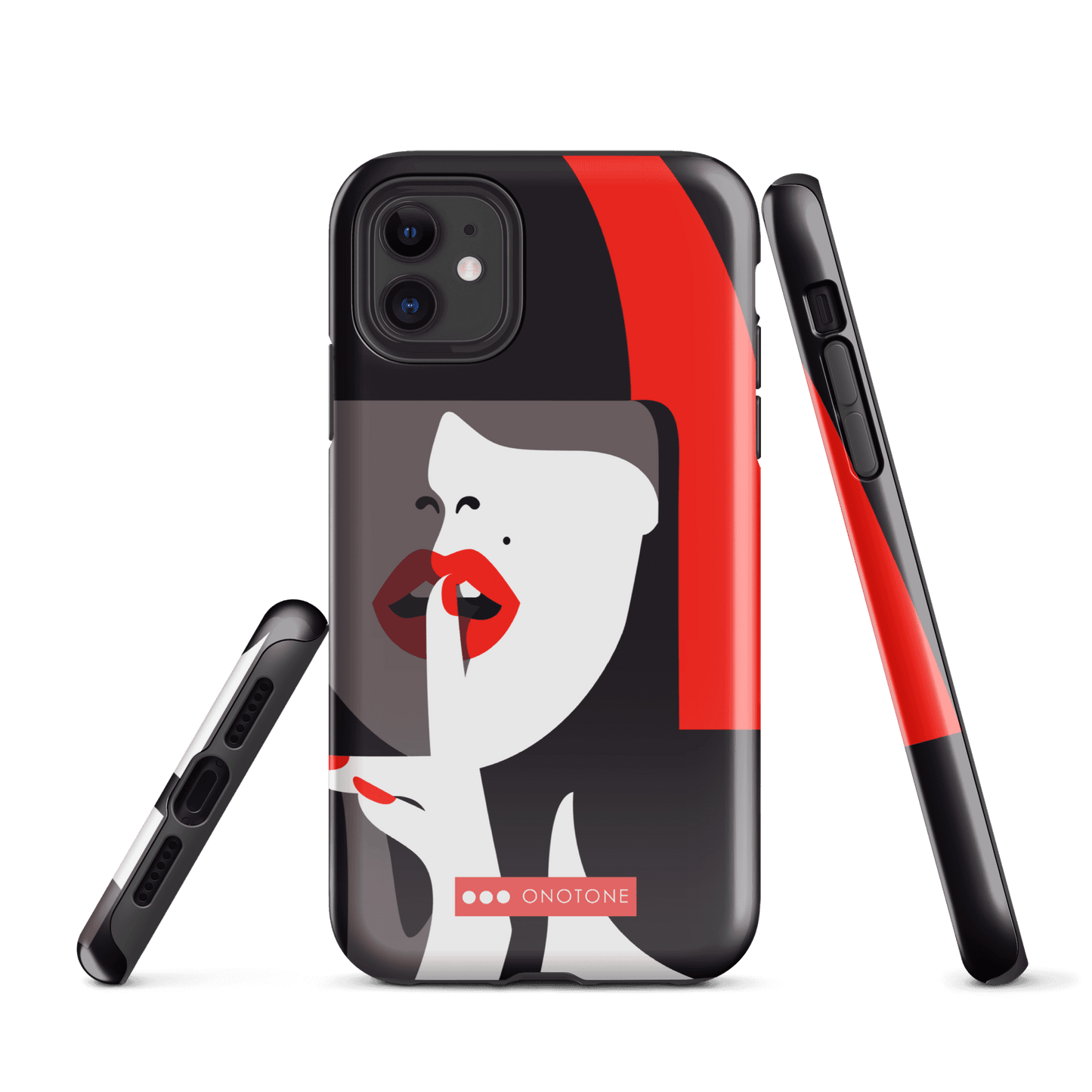Dual Layer black modern iPhone® Case ( MD-3577)