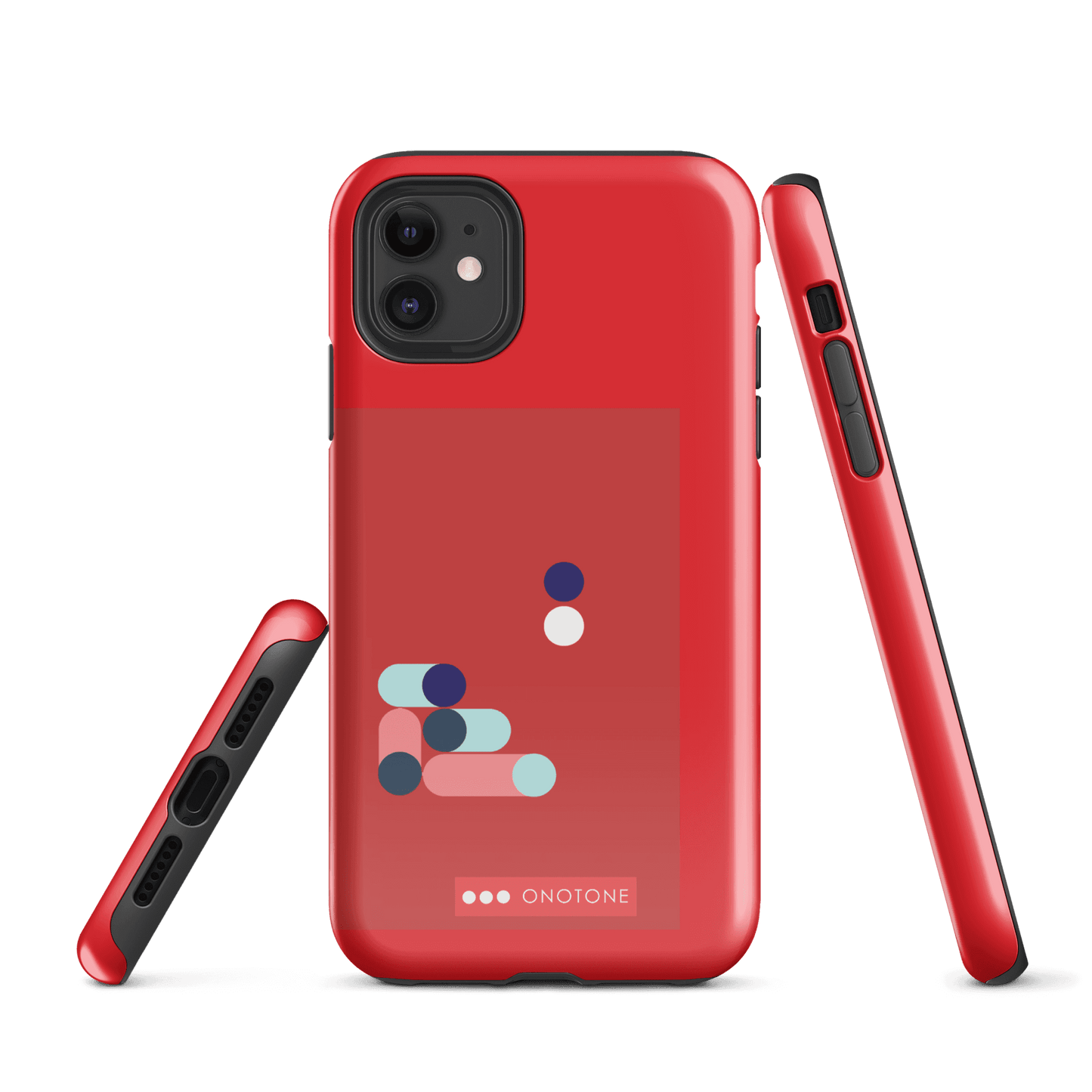Dual Layer red modern iPhone® Case ( MD-3409)