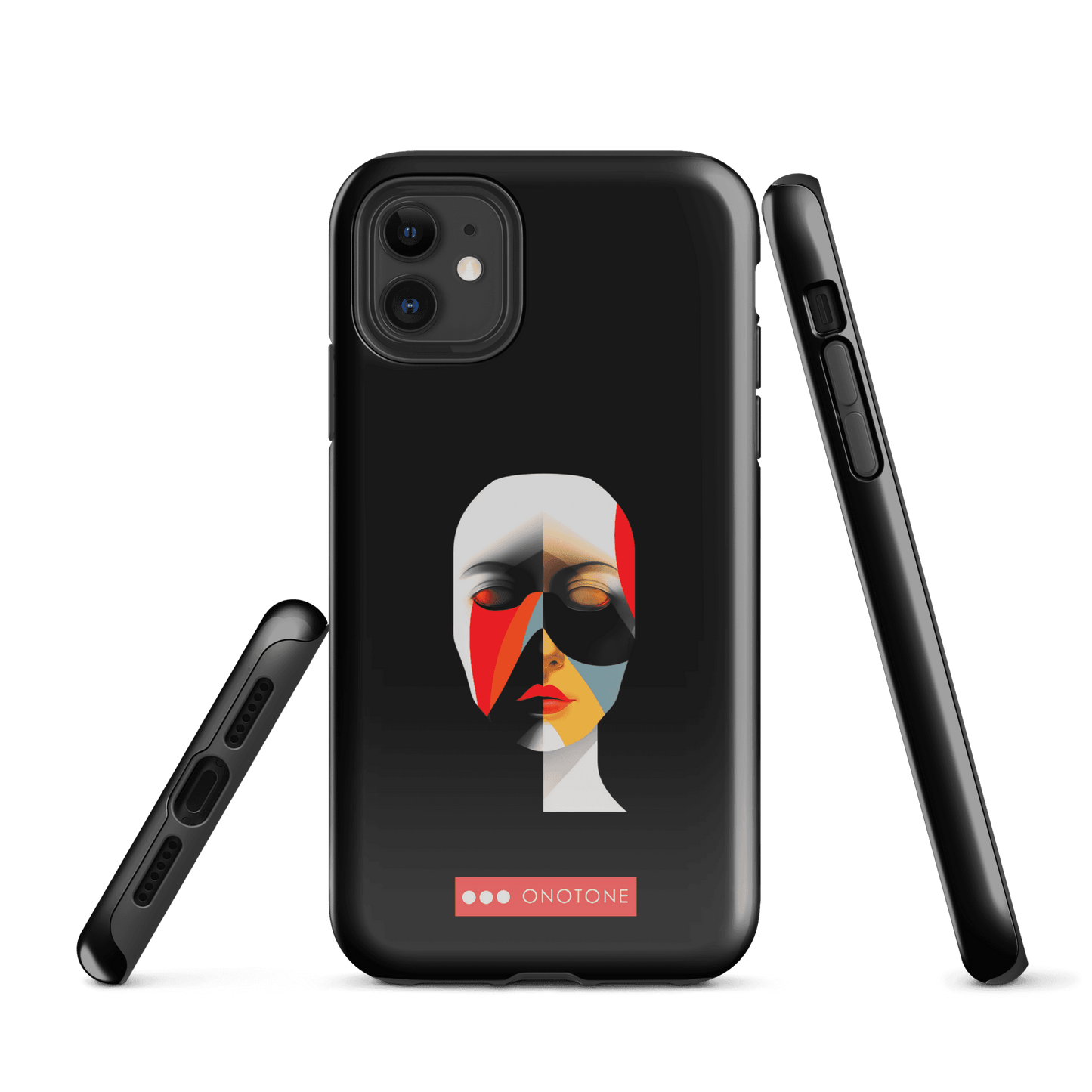 Dual Layer black modern iPhone® Case ( MD-2905)