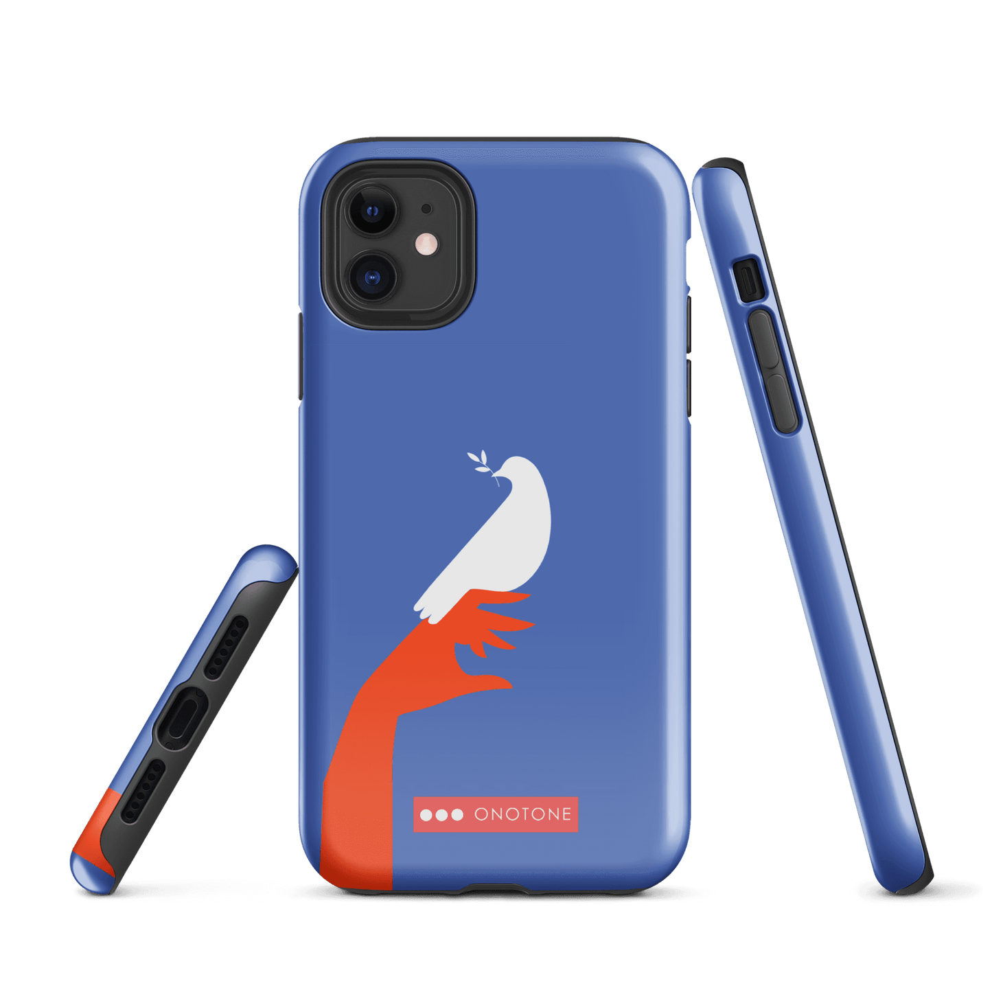 Dual Layer blue modern iPhone® Case ( MD-1673)
