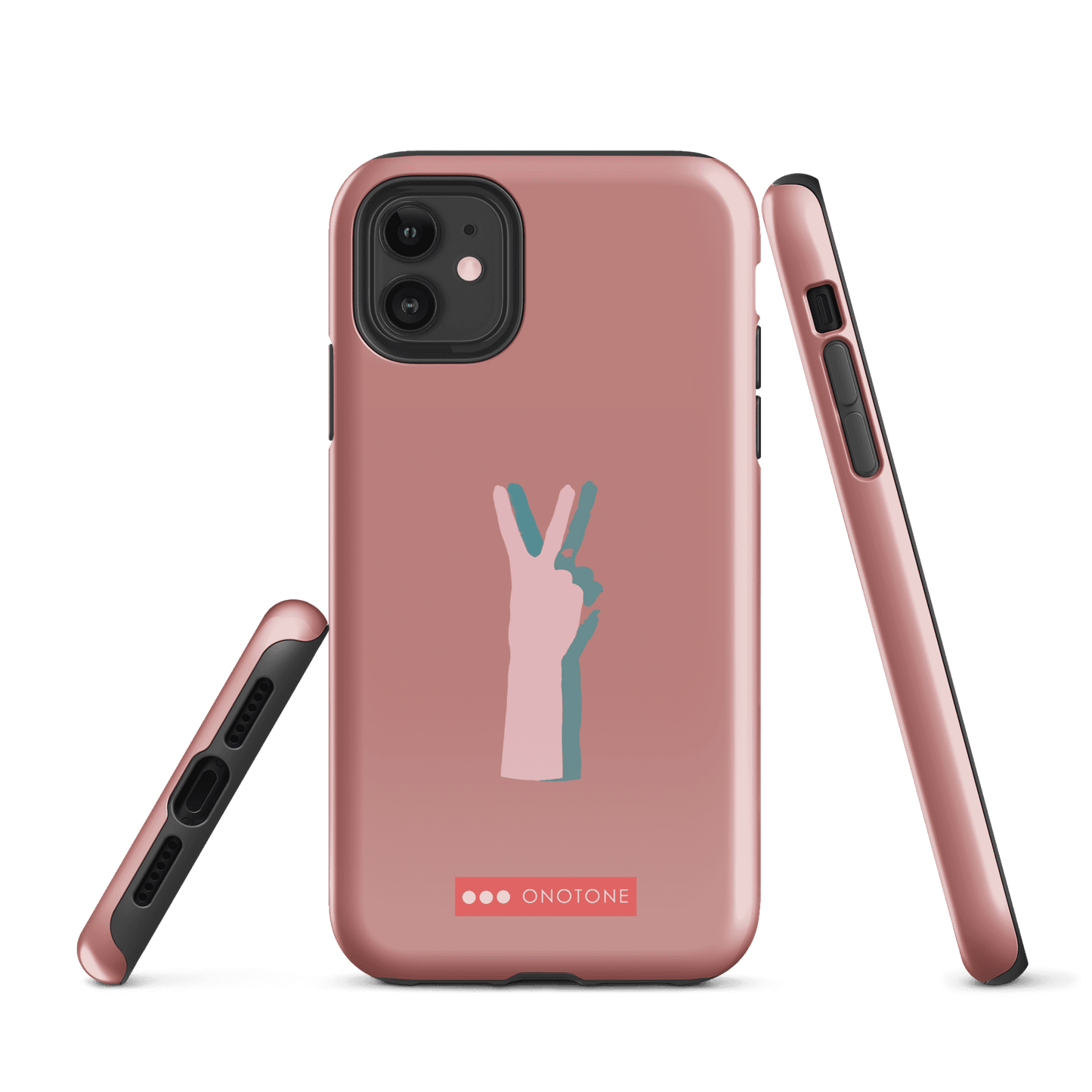 Dual Layer peace out modern iPhone® Case ( MD-1505)