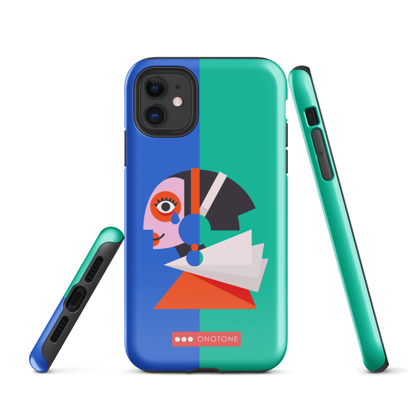 Dual Layer green modern iPhone® Case ( MD-1617)