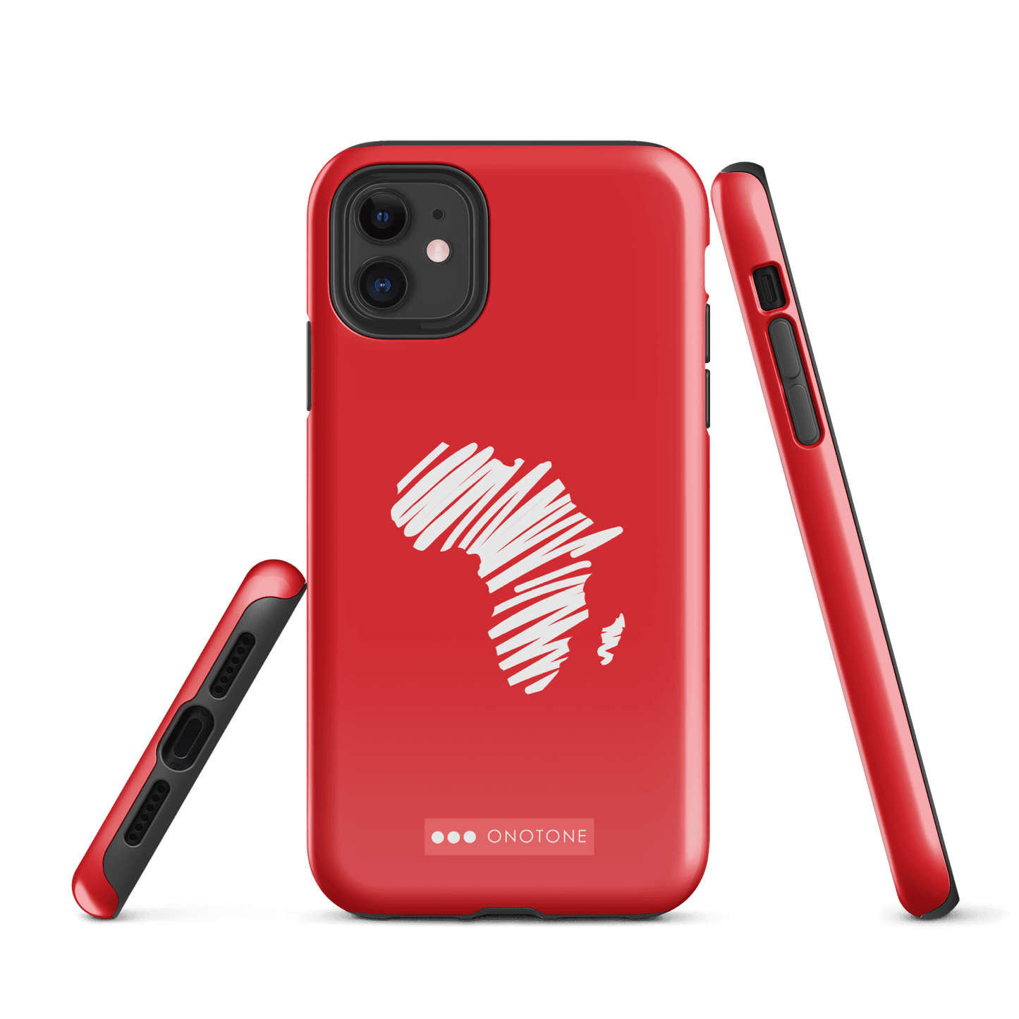 Dual Layer Africa modern red iPhone® Case ( MD-1393)