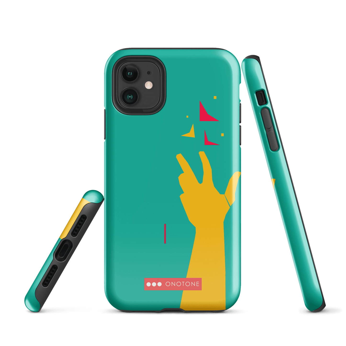 Dual Layer green modern iPhone® Case ( MD-1113)