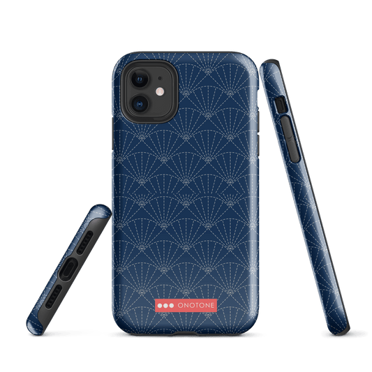Japanese design indigo iPhone® Case with patterns (IND-014)
