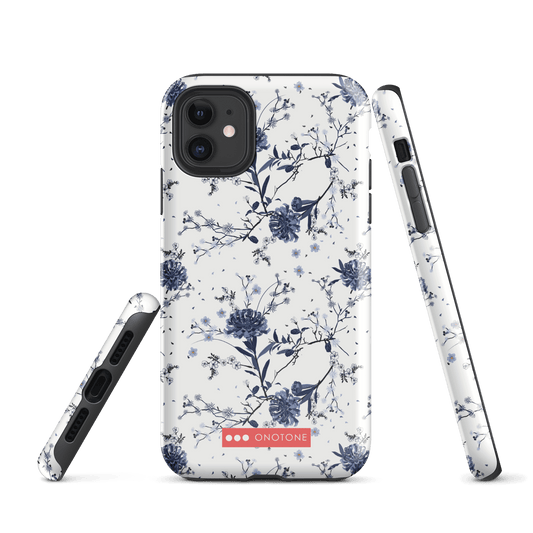 Japanese design indigo iPhone® Case with patterns  (IND-024)