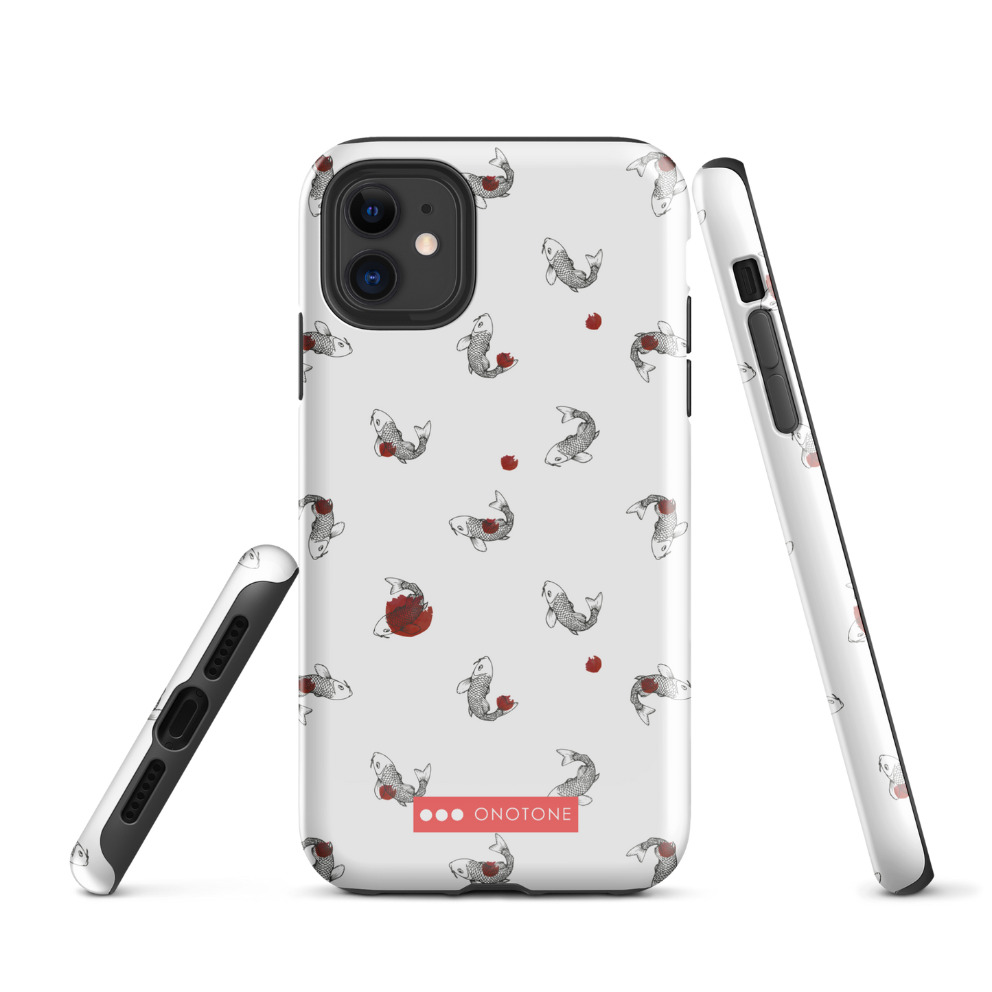 Japanese design indigo iPhone® Case with Koi patterns