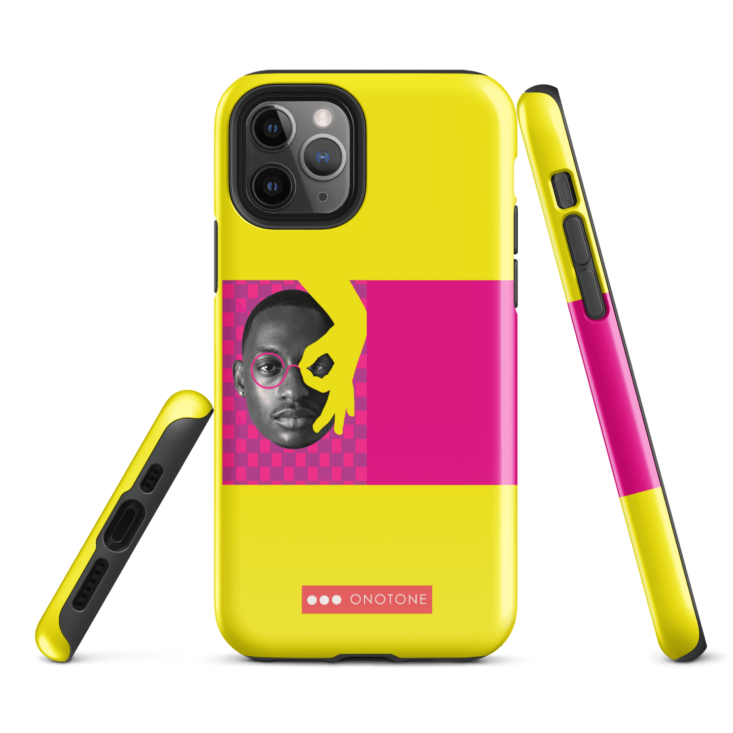 Dual Layer yellow modern iPhone® Case ( MD-3913)