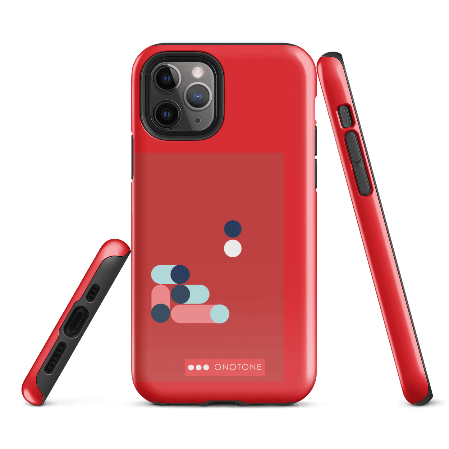 Dual Layer red modern iPhone® Case ( MD-3409)
