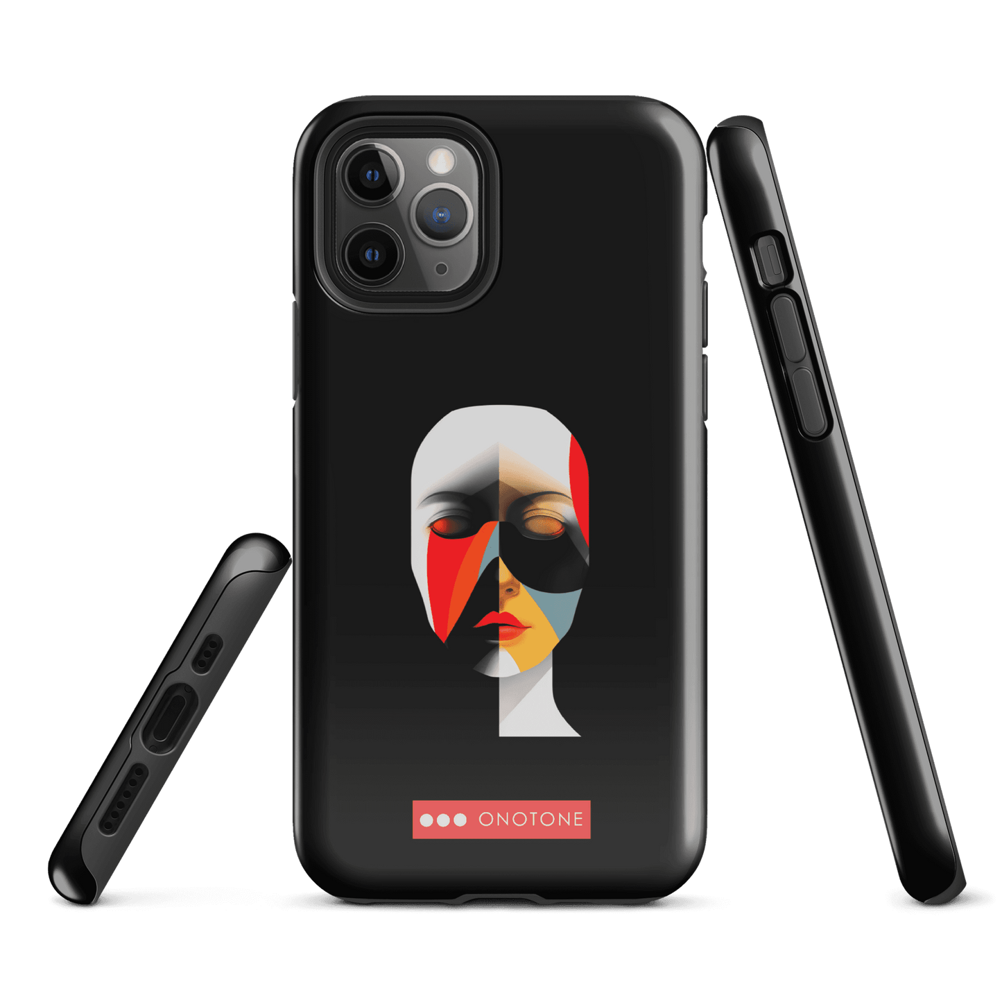 Dual Layer black modern iPhone® Case ( MD-2905)